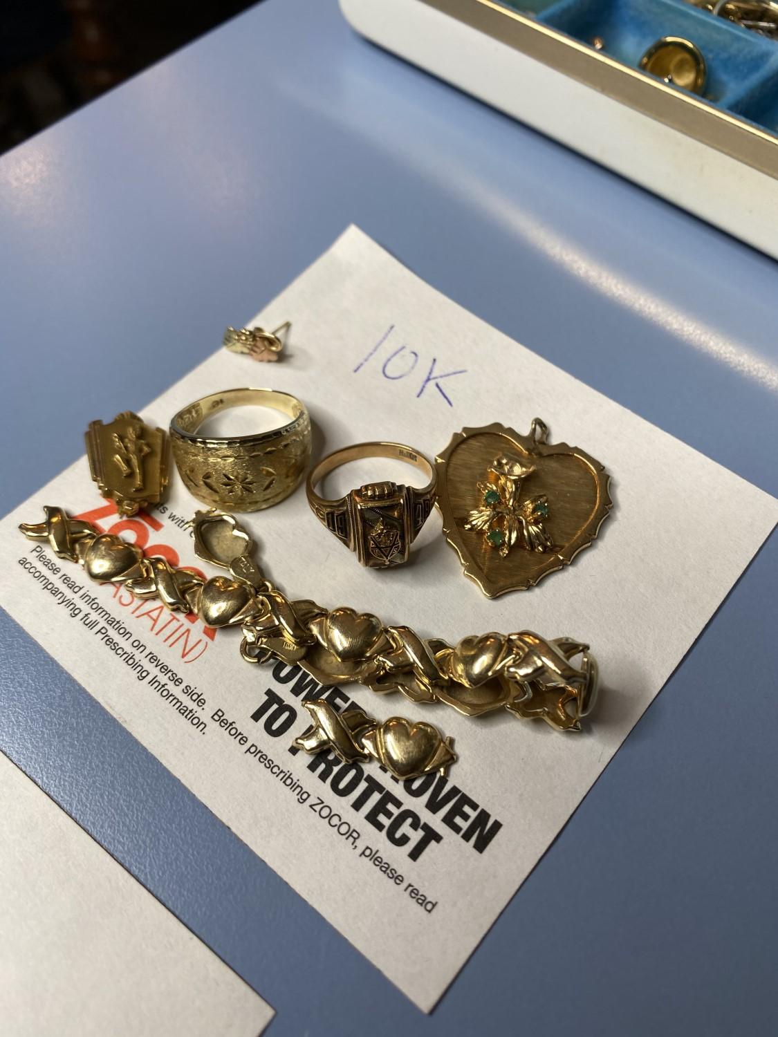 Large gold, silver lot