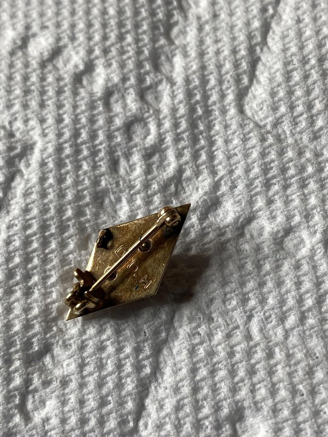 Antique 10k Gold Fraternity Pin