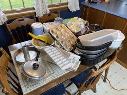Large lot of assorted cookware