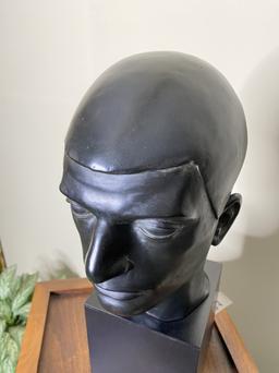 Vintage Metal Sculpture Head by Alva Museum Replicas Inc.