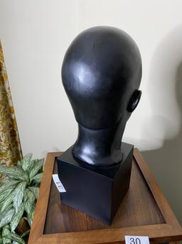 Vintage Metal Sculpture Head by Alva Museum Replicas Inc.