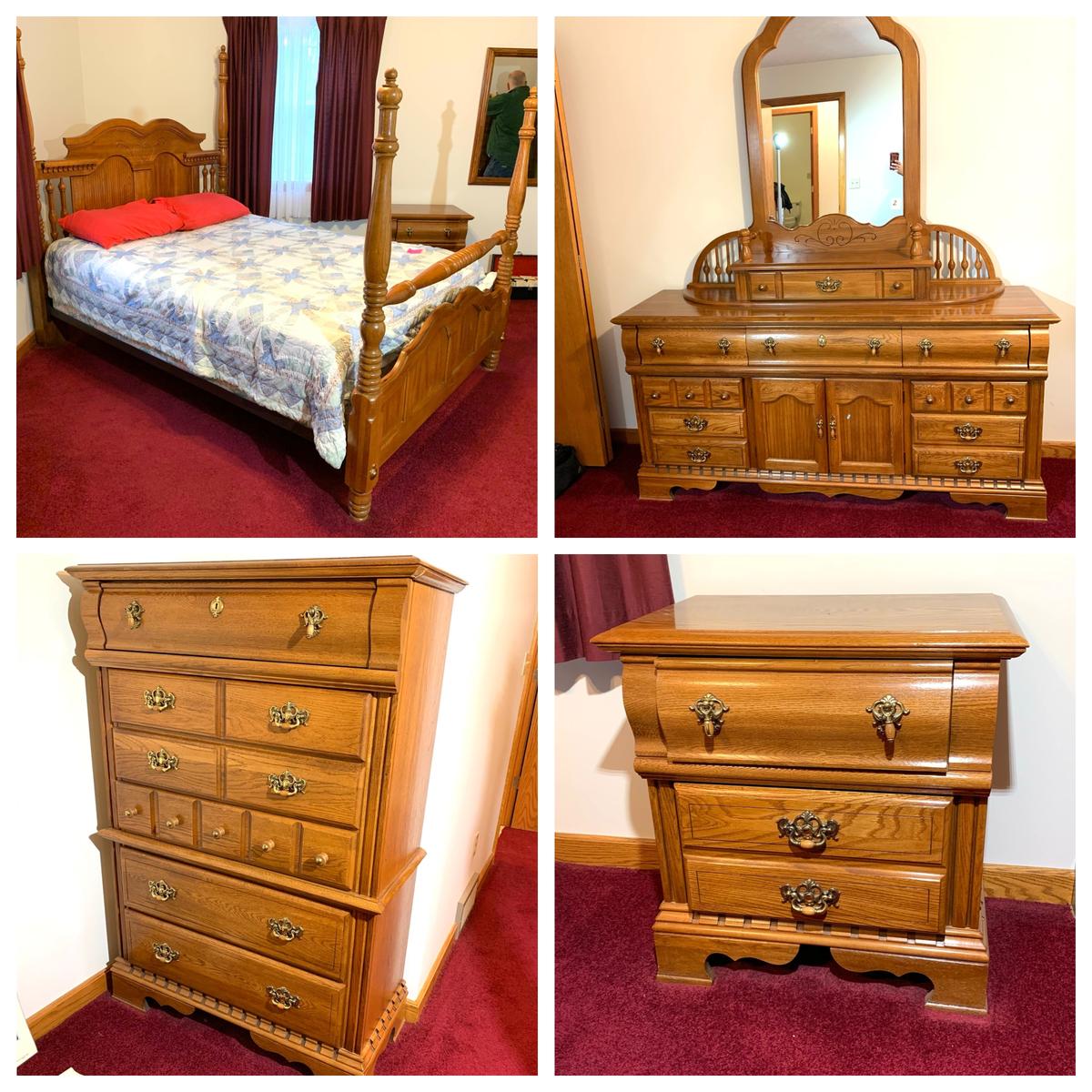 Beautiful 4 Piece Queen Bedroom Set