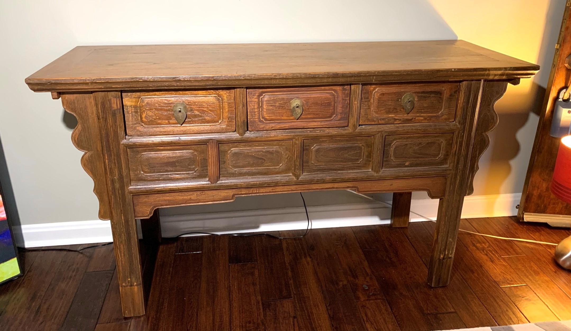 Vintage Chinese Buffet or Bar Table