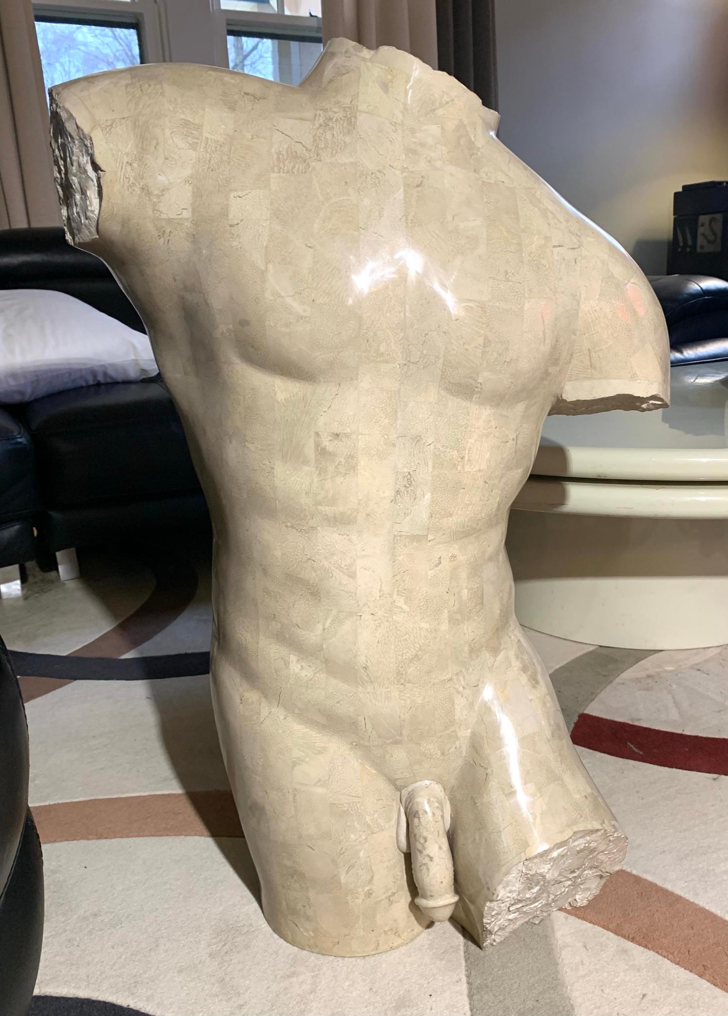 Male Torso Composite Statue