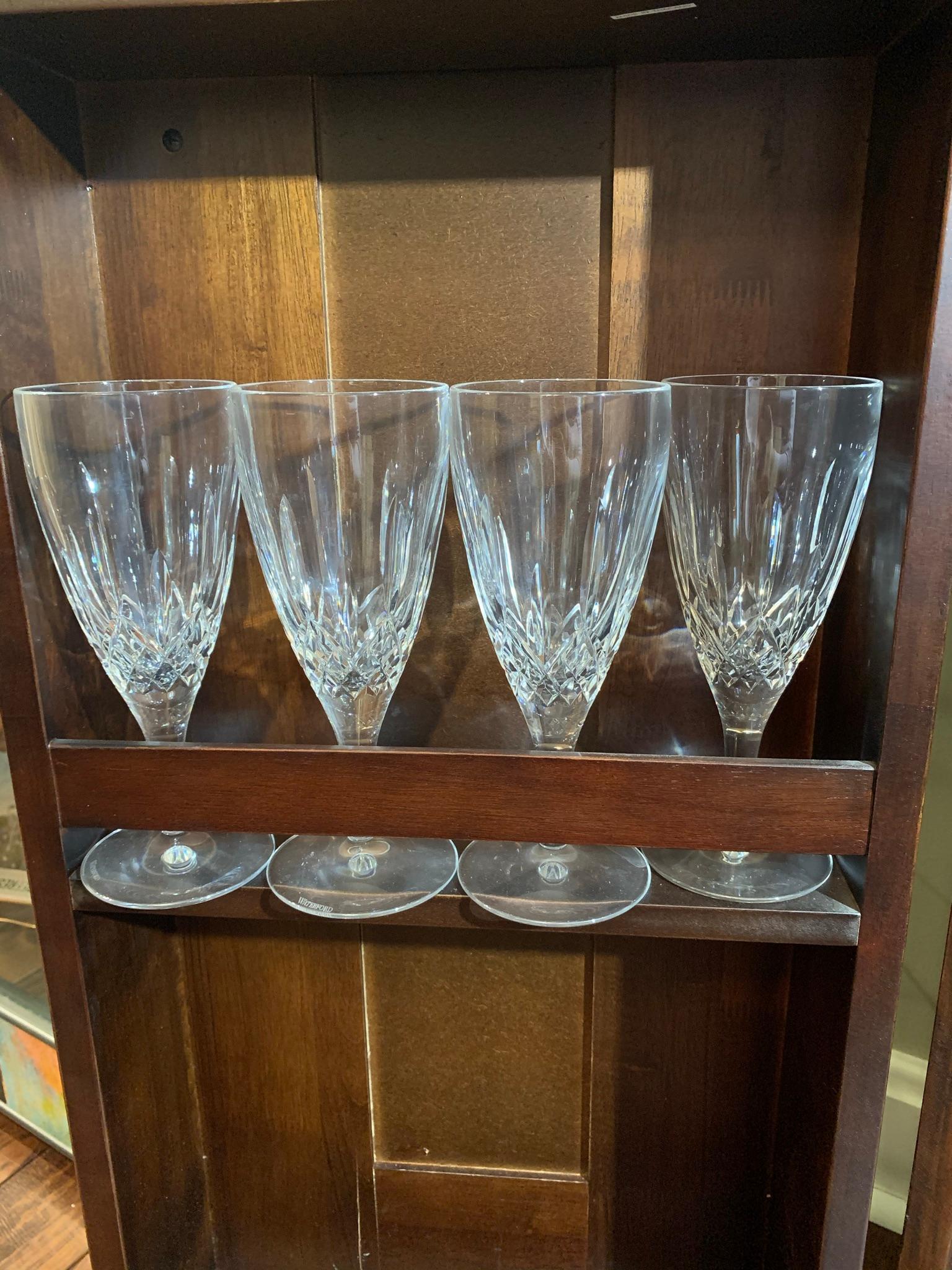 12 pieces of Waterford Crystal  Stem Glasses & Assortment of Other Glassware