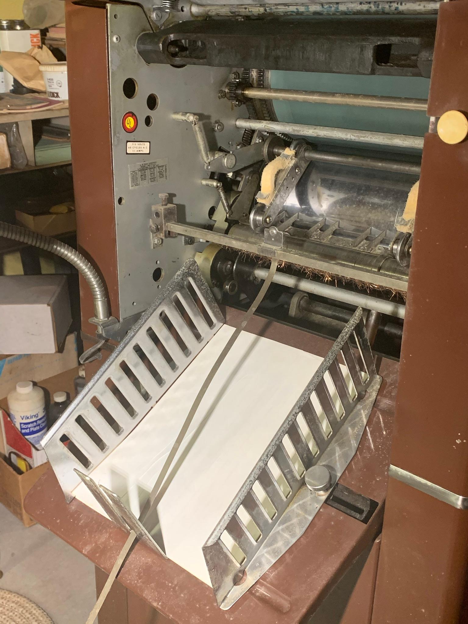 Very Nice! A.B.Dick 360 Offset Printing Press  Runs.