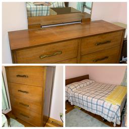 Mid Century Style Queen Bedroom Suite