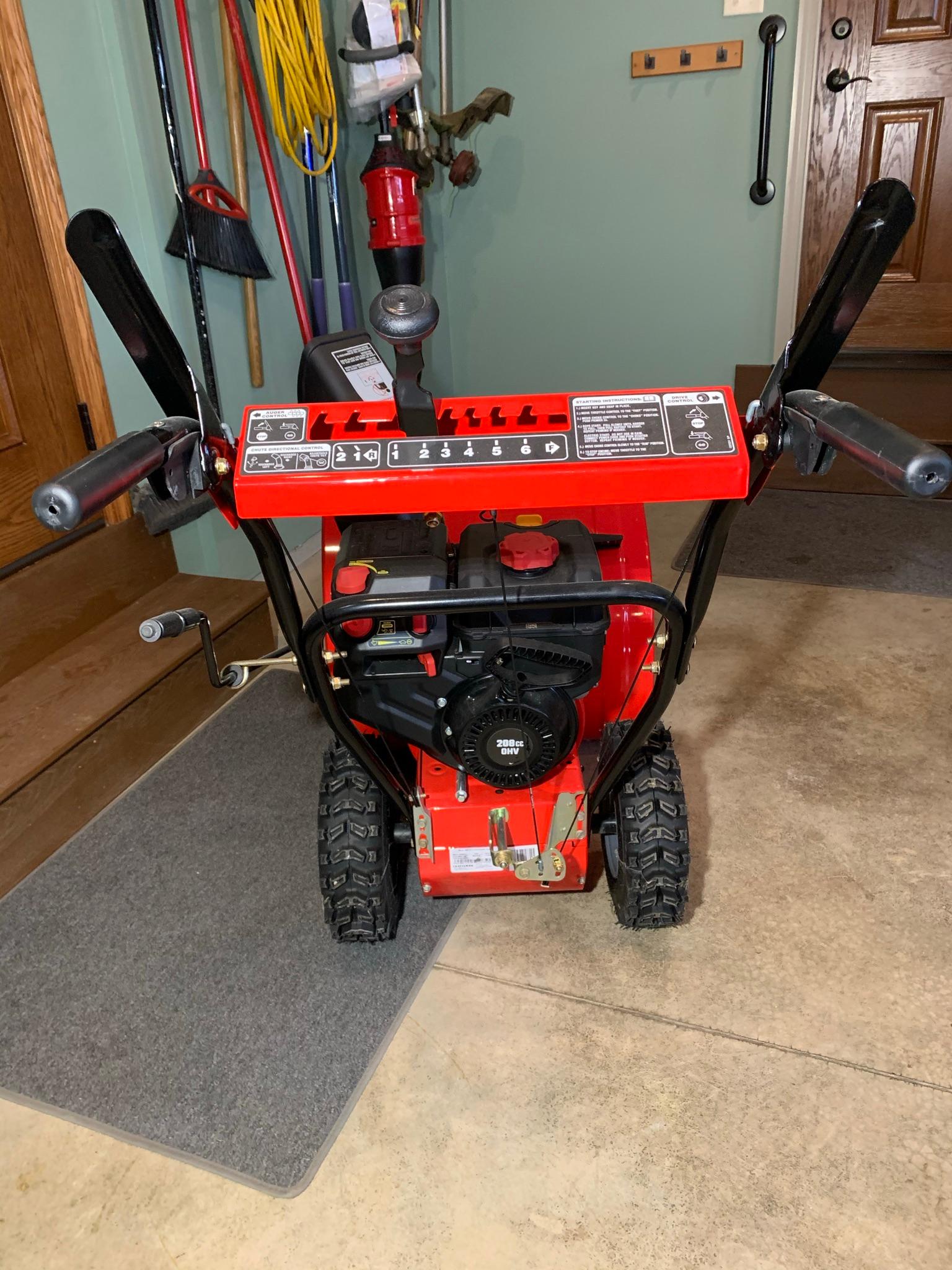 LIKE NEW! Craftsman 24 inch Snow Throwers.  Has key & nibs on tires.