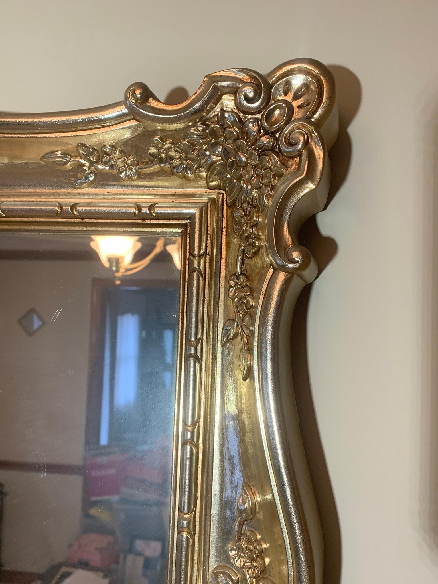 Large Rectangular Shiny Gold Mirror