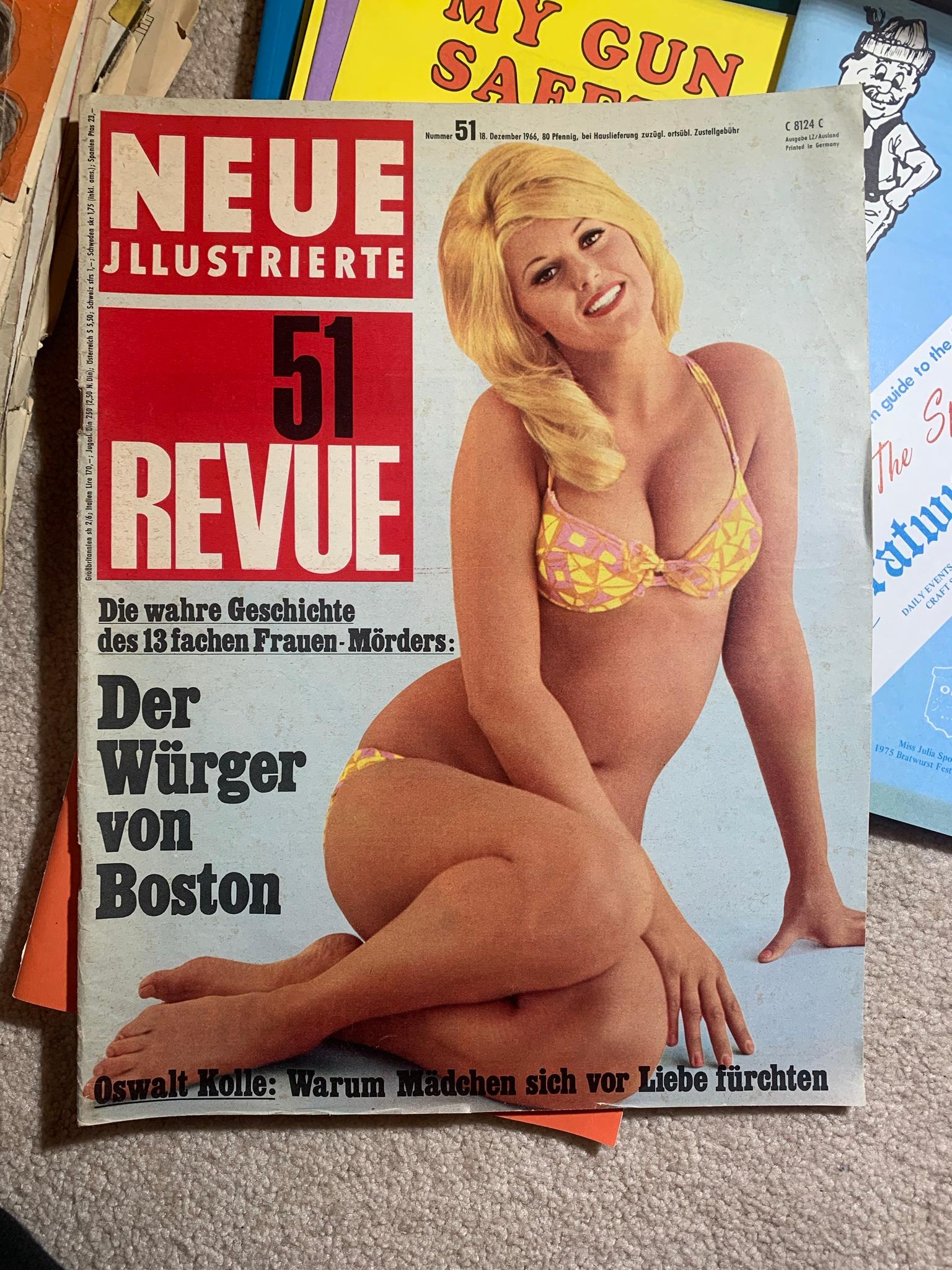 2 Vintage German MÃ¼nchner Illustrierte Magazines, Life Magazines