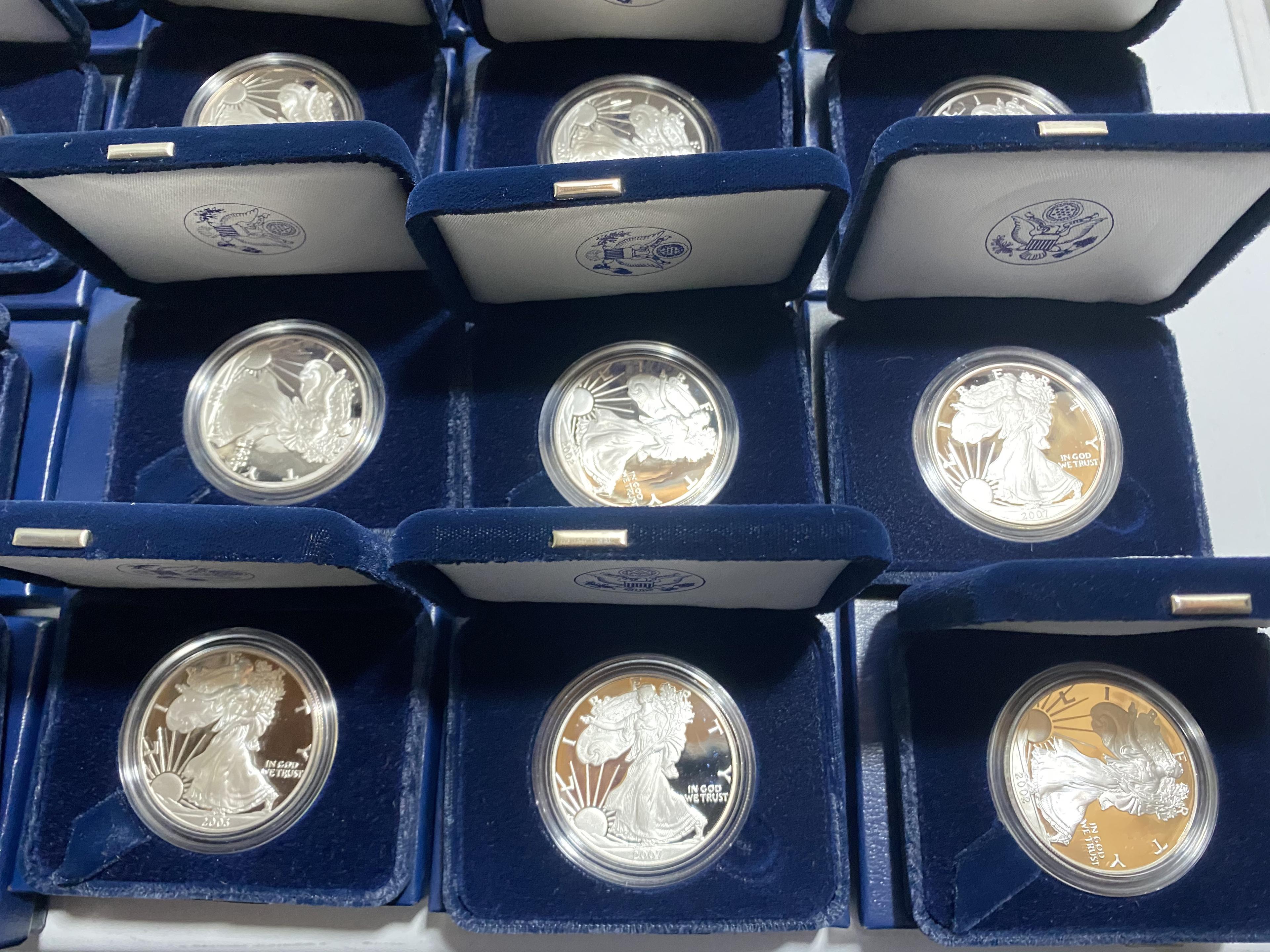 27 US Mint Silver Dollar Coins