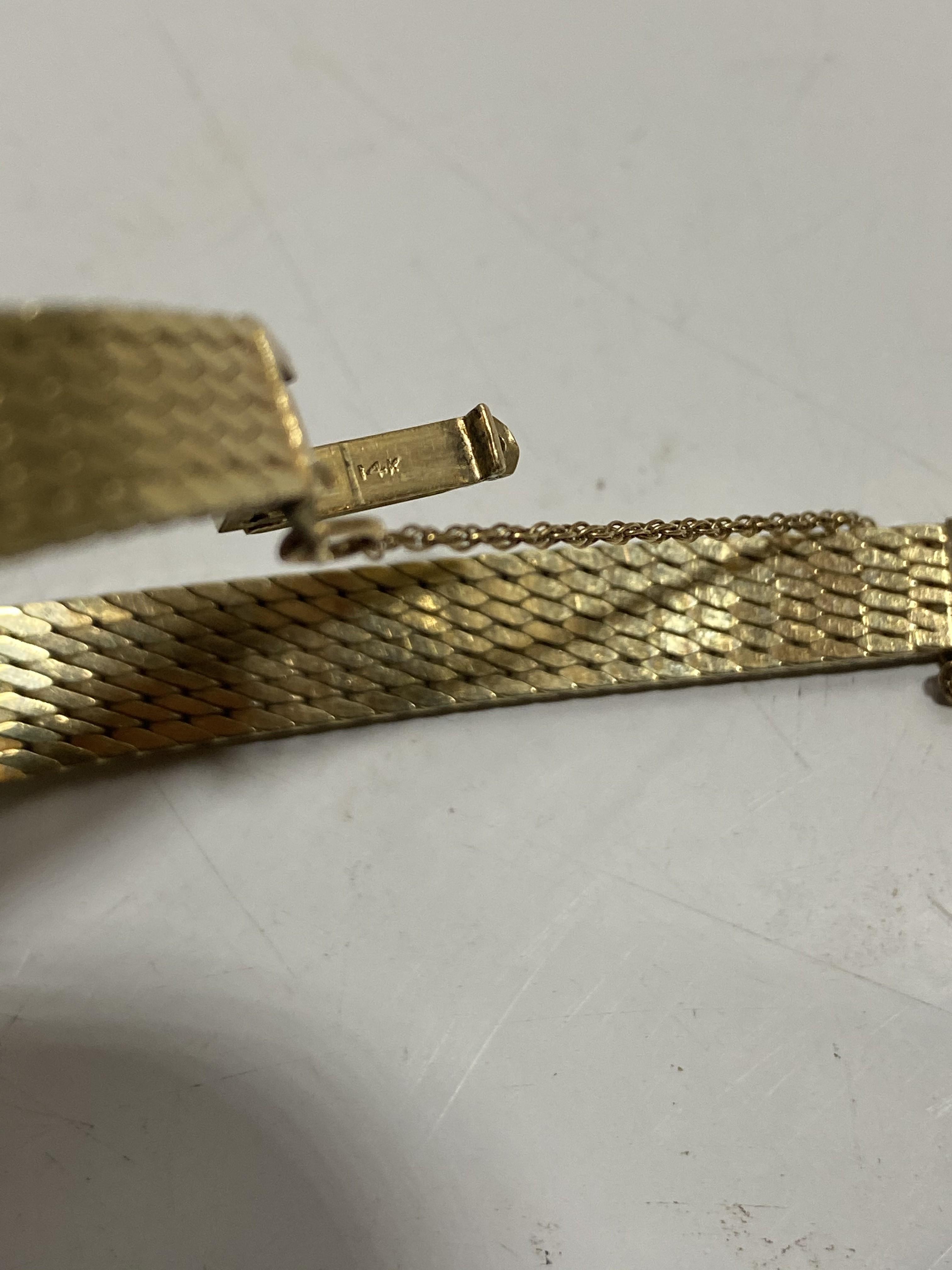 2 14k gold lady's watches heavy 14k gold bands