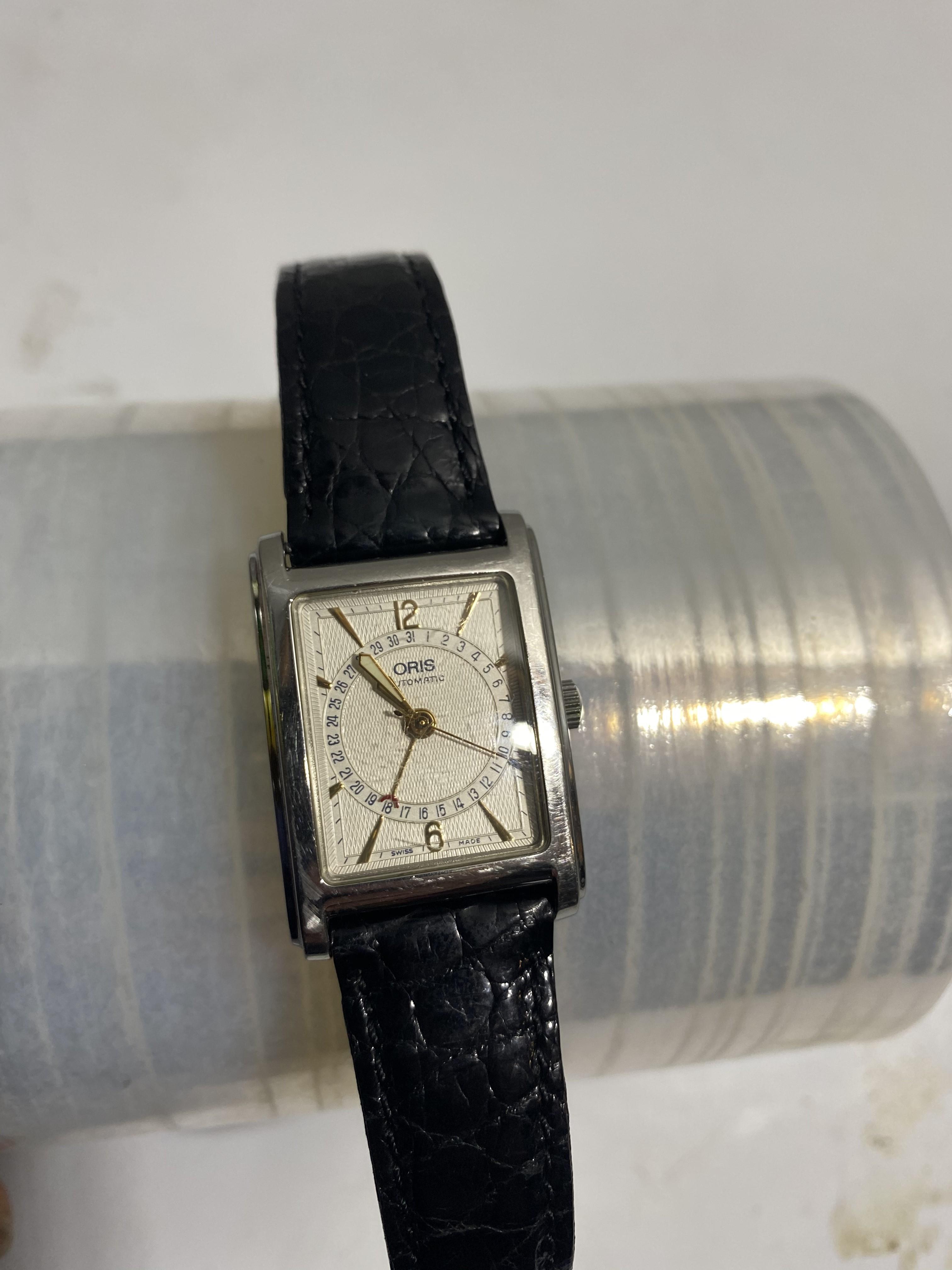 Vintage Swiss Oris Automatic Watch with Calendar