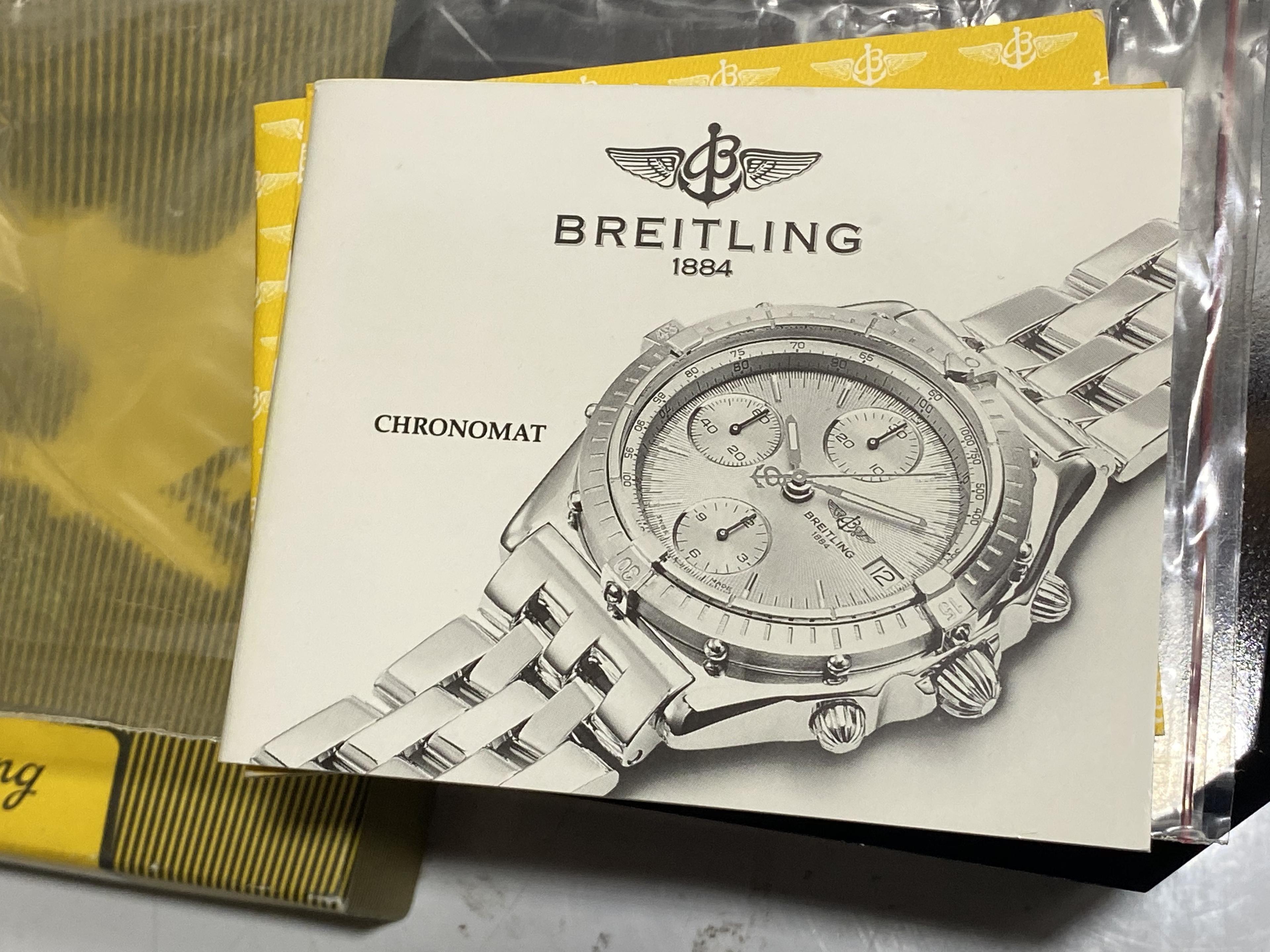 Breitling Chronomat Automatic Watch w/18k Gold Bezel.