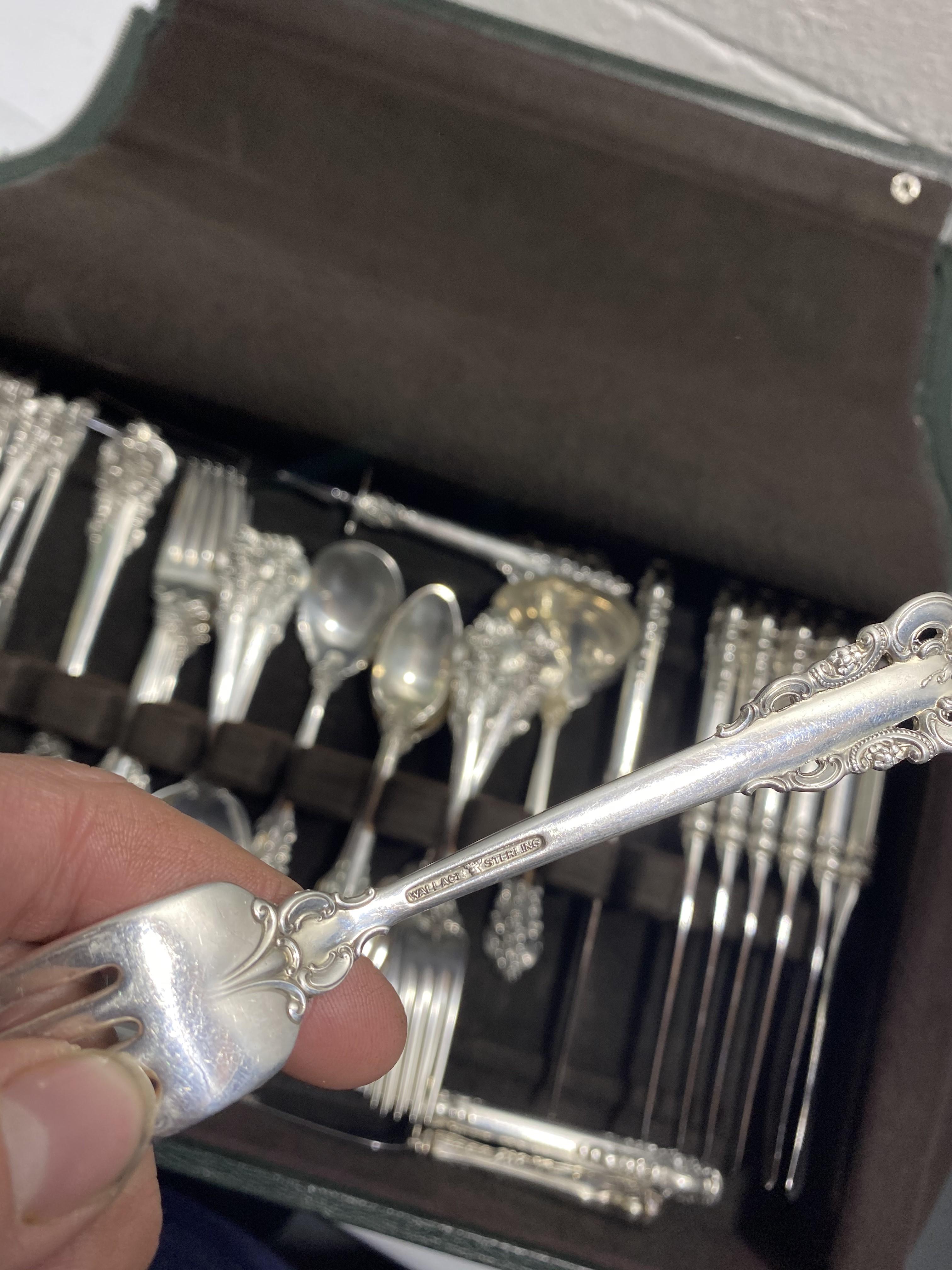 Sterling Silver Flatware Set by Wallace