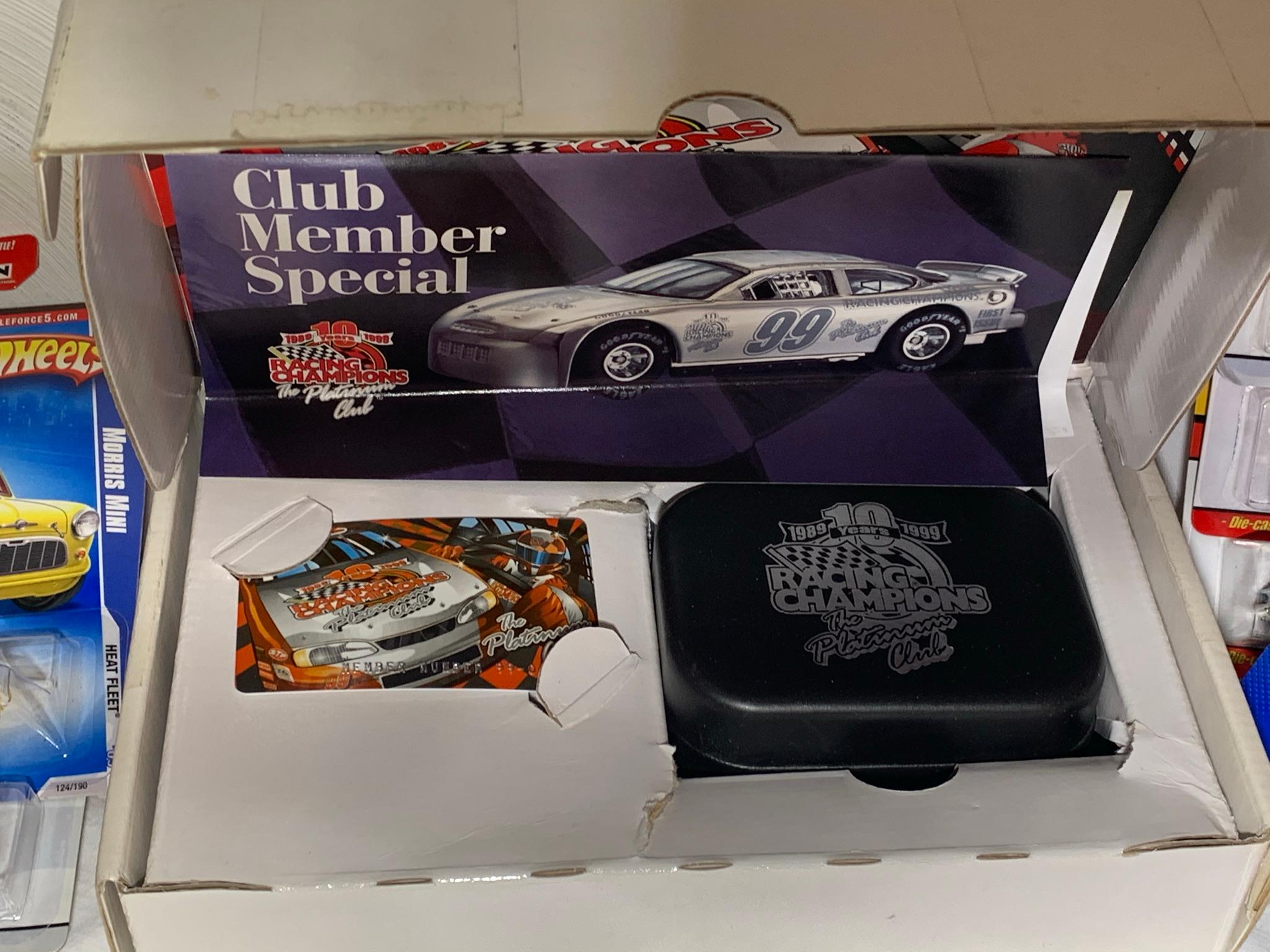 NASCAR Racing Cards, Racing Champions Club Member Set, Hot Wheels Series Since 68, Classics & More