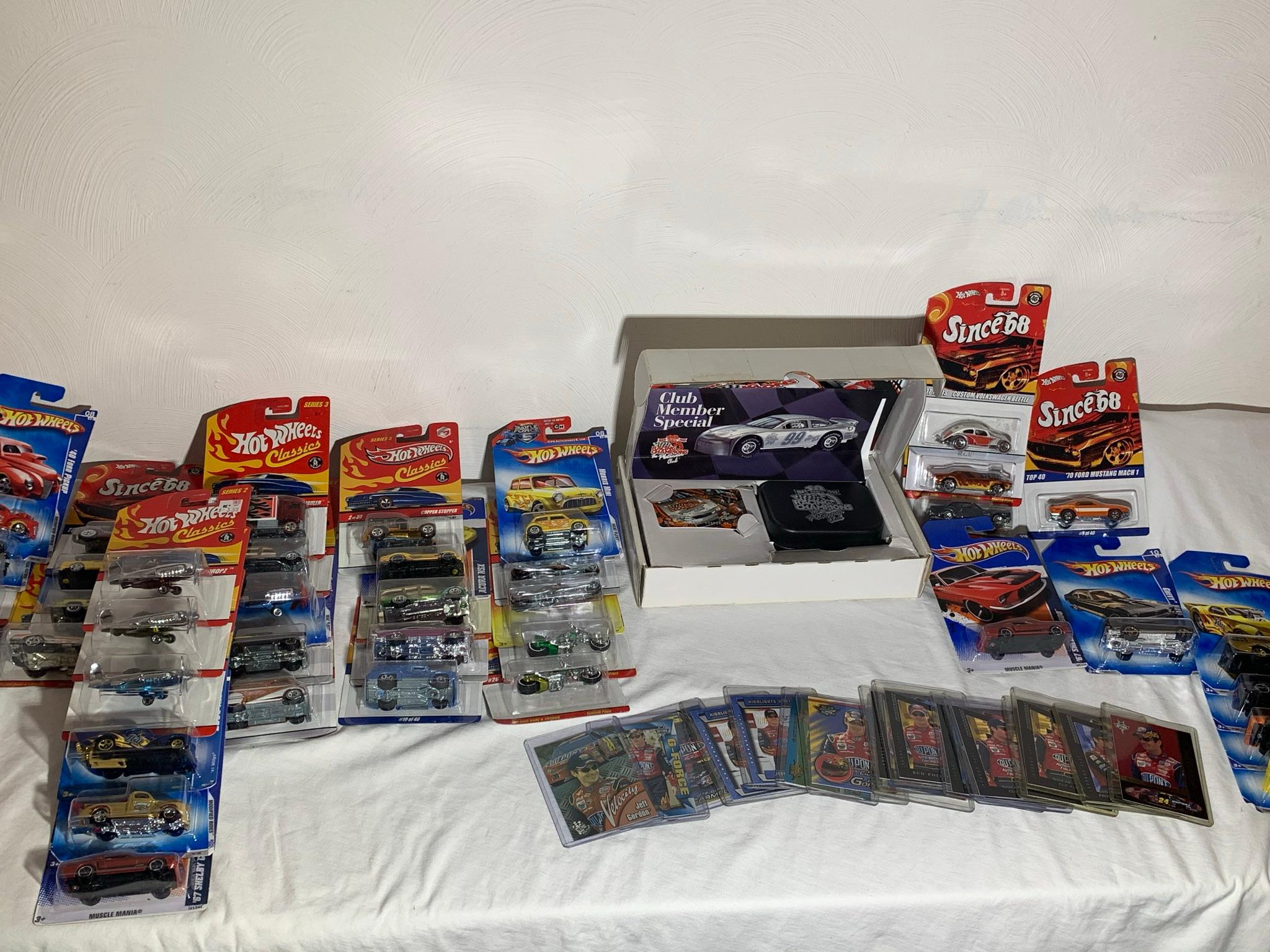 NASCAR Racing Cards, Racing Champions Club Member Set, Hot Wheels Series Since 68, Classics & More