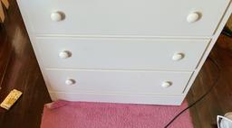 Wooden three drawer dresser