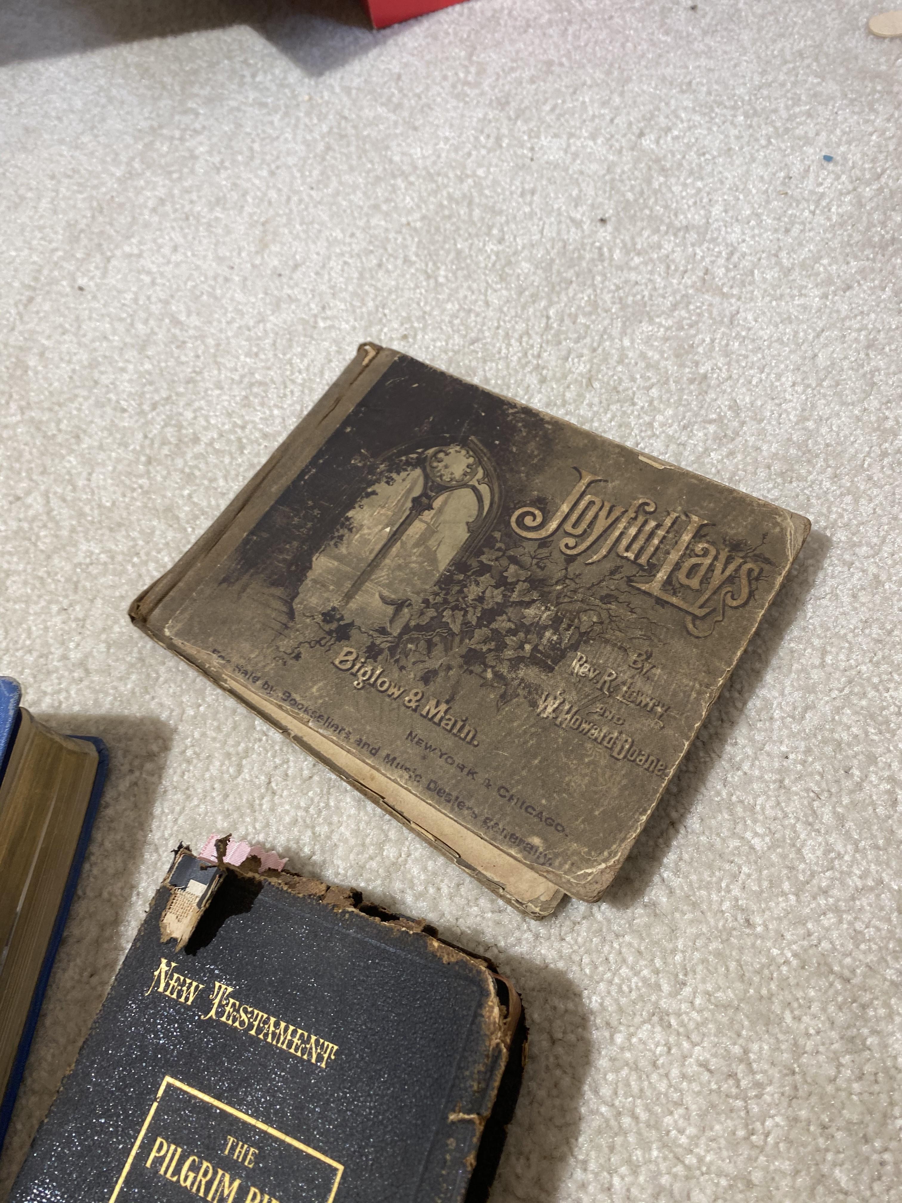 Group lot of antique books