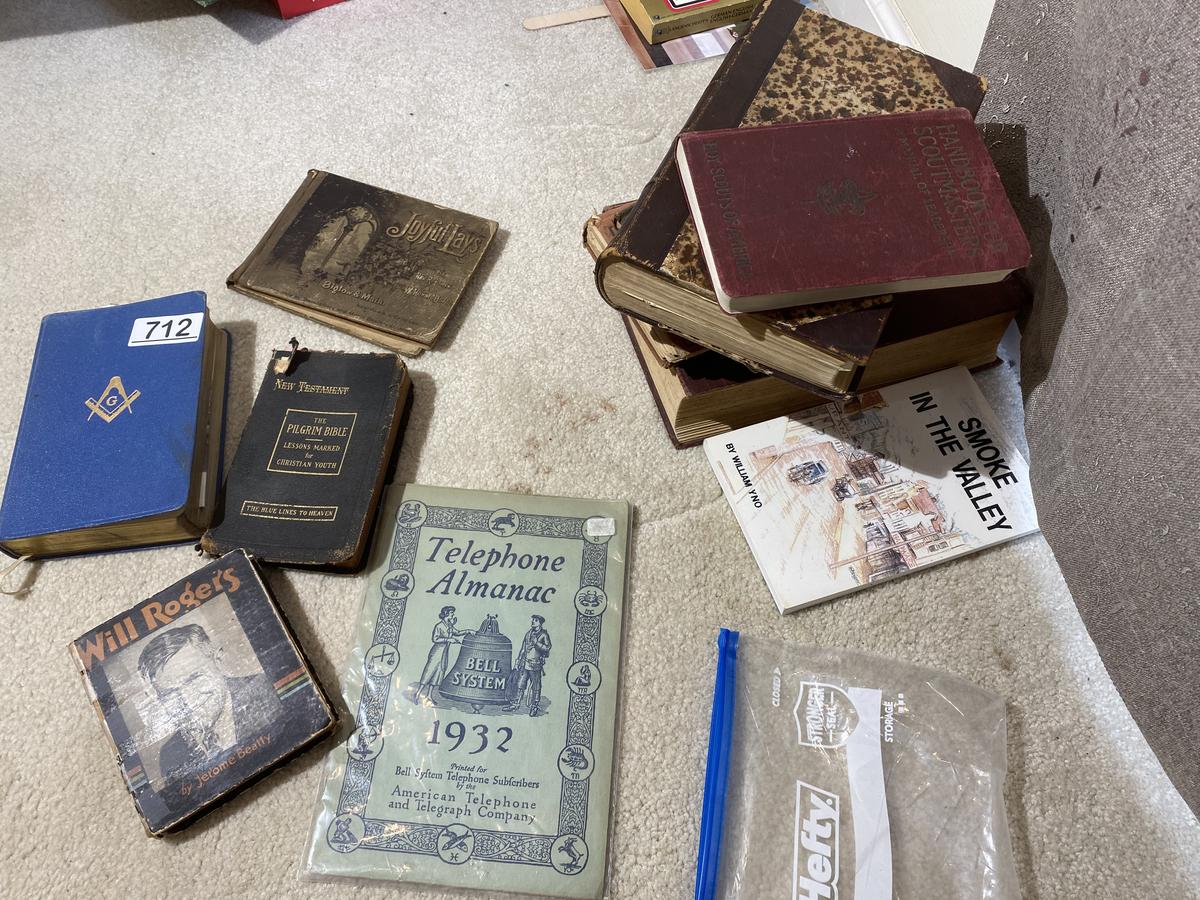 Group lot of antique books