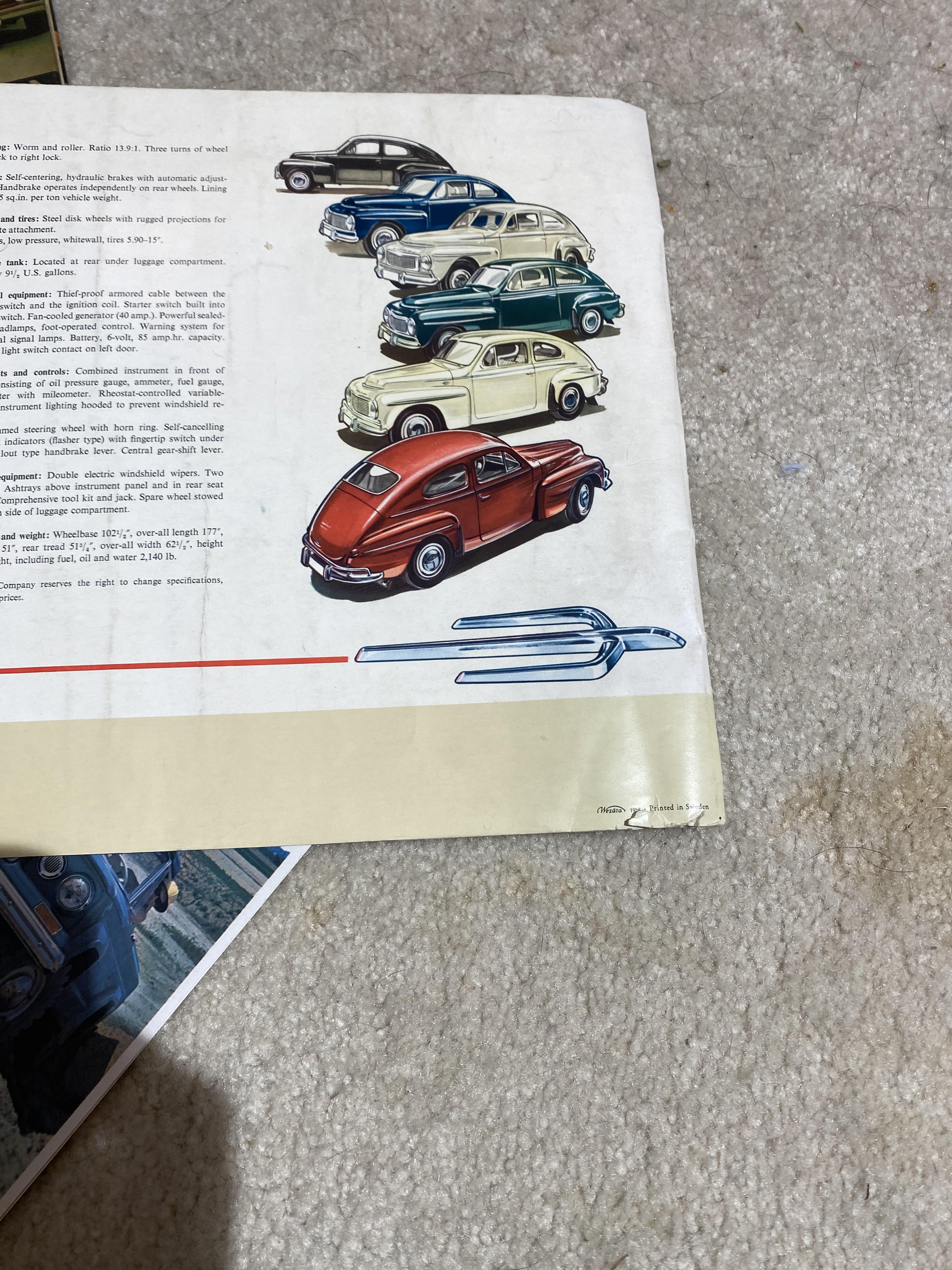 Old Volvo, Jeep Brochures, Auto Quarterly books