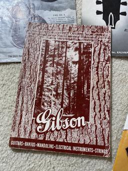 Old Gibson Guitars Catalogs PLUS Martin