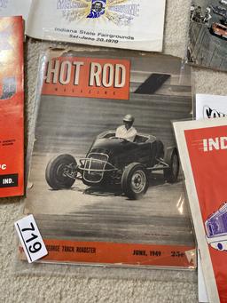 Group lot of old racing paper