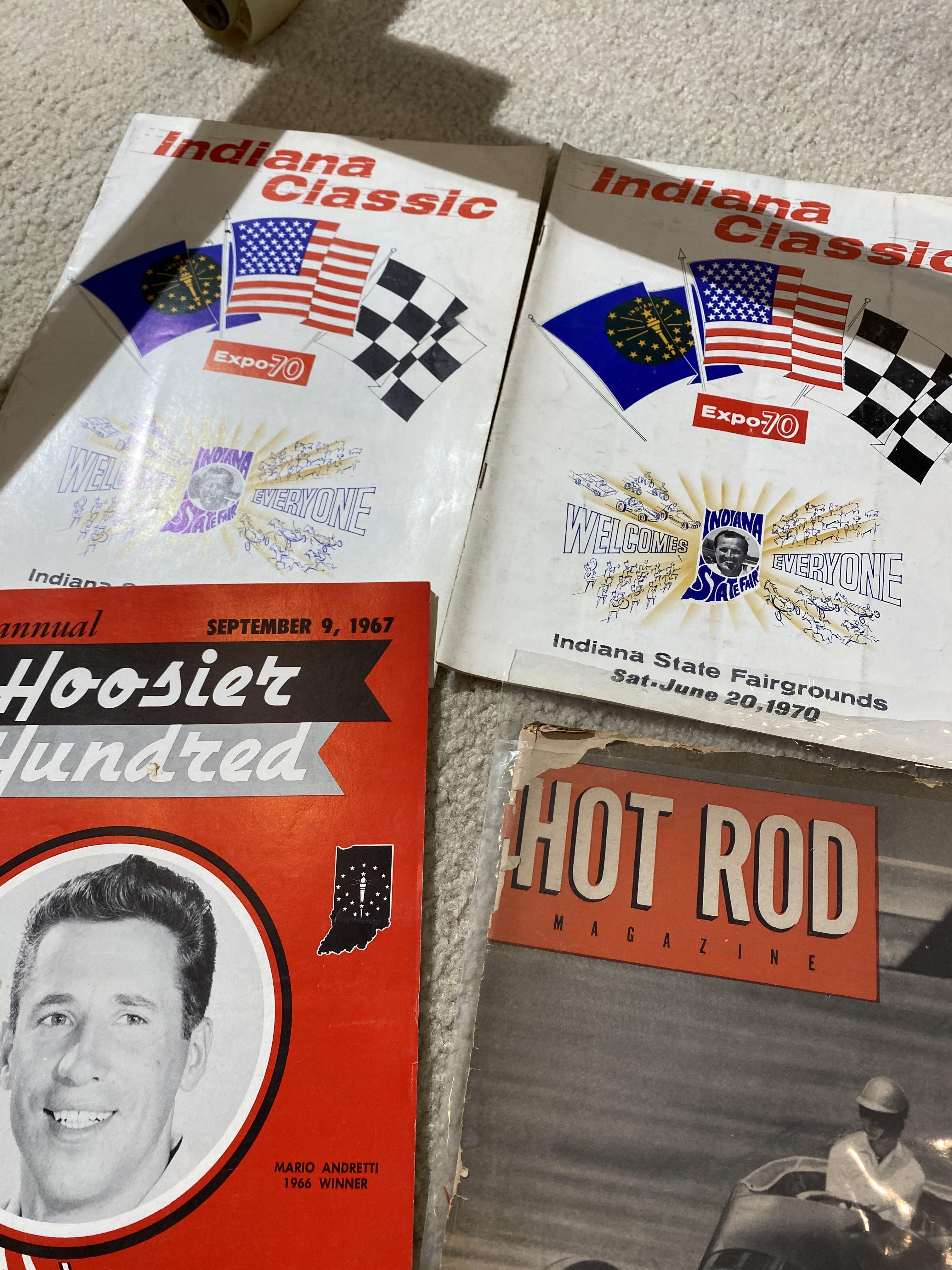 Group lot of old racing paper