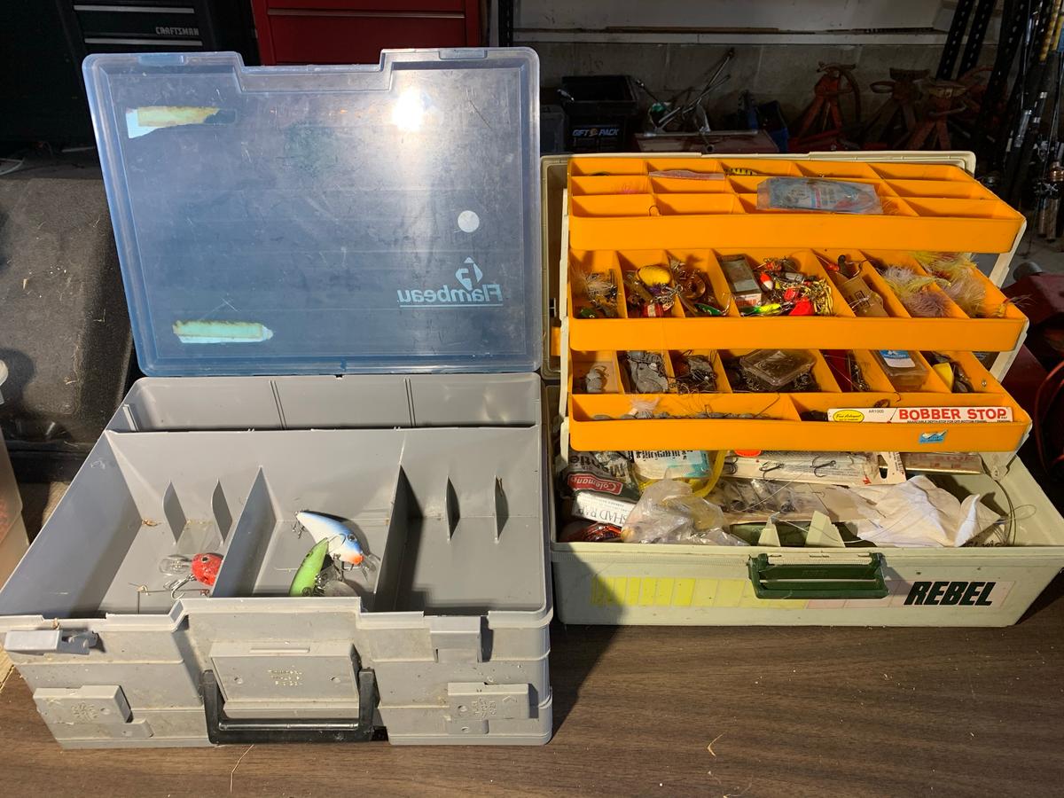 2 Fishing Tackle Boxes with Contents