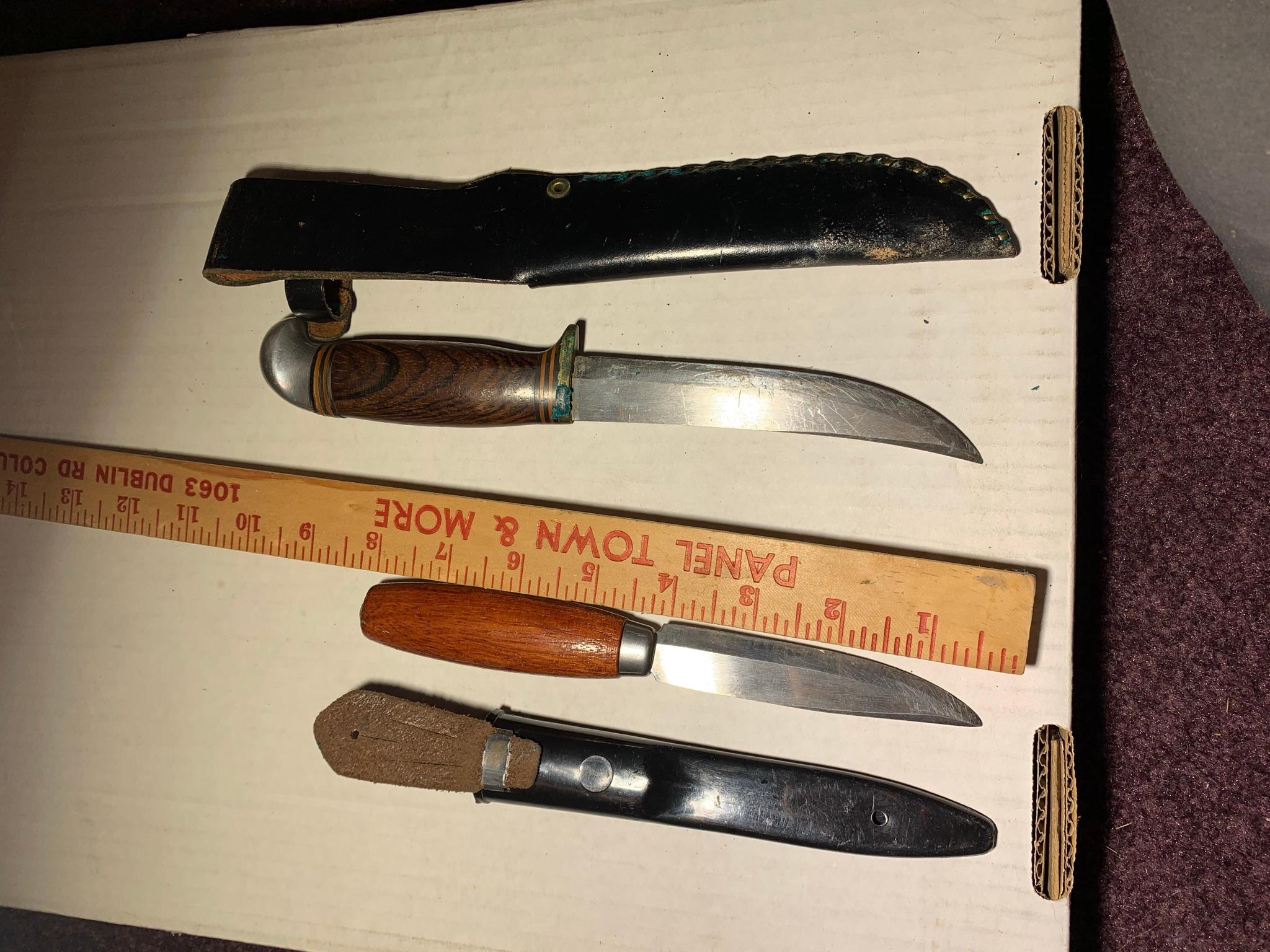 2 Sandvik Knives with sheaths