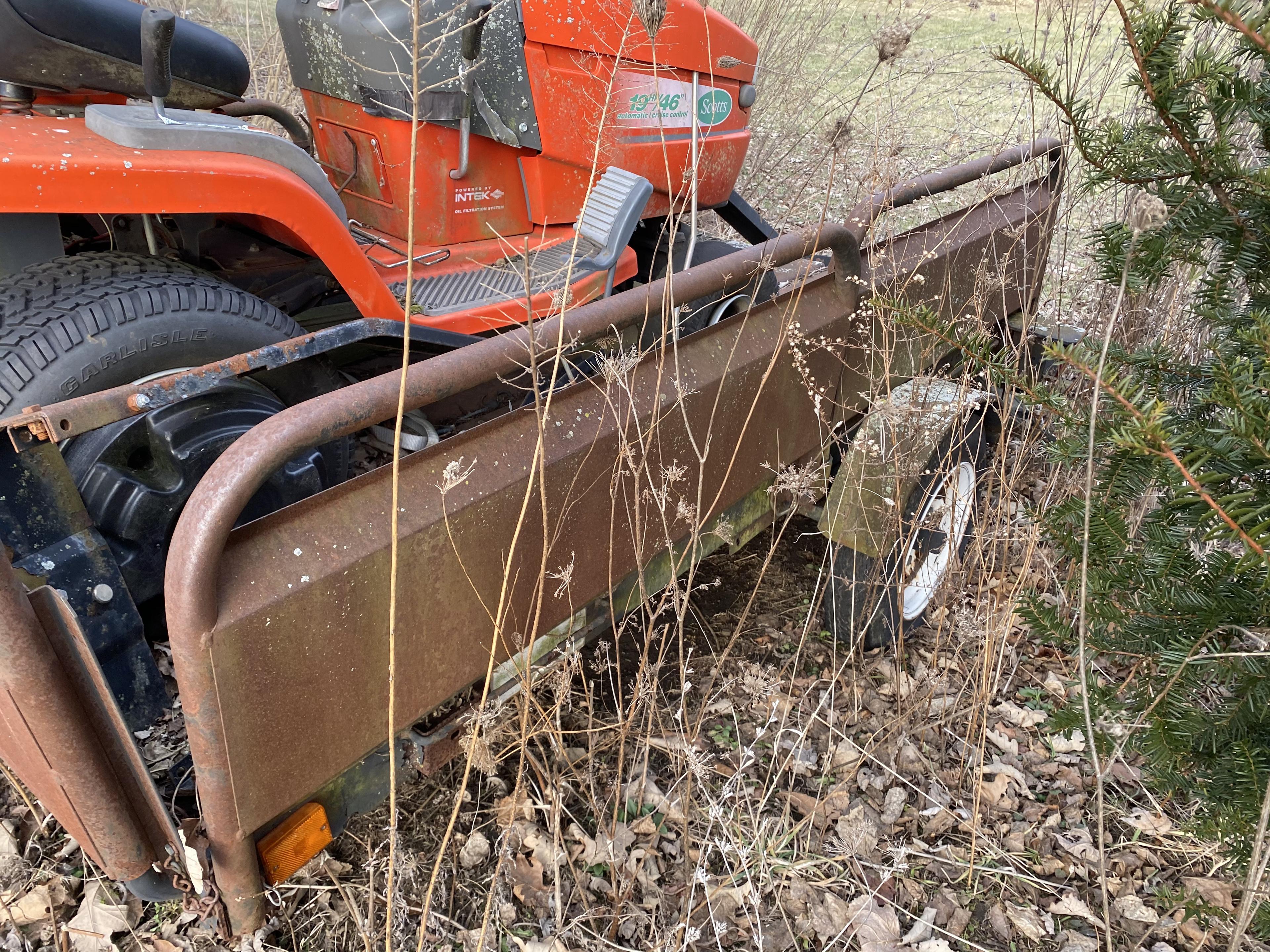 Huskee Lawn Mower, Trailer, metal wagon