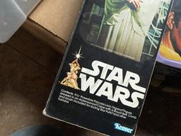 Star Wars toys including in box + Lunch boxes, Urkel