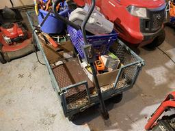 Metal wagon with Pneumatic Tires