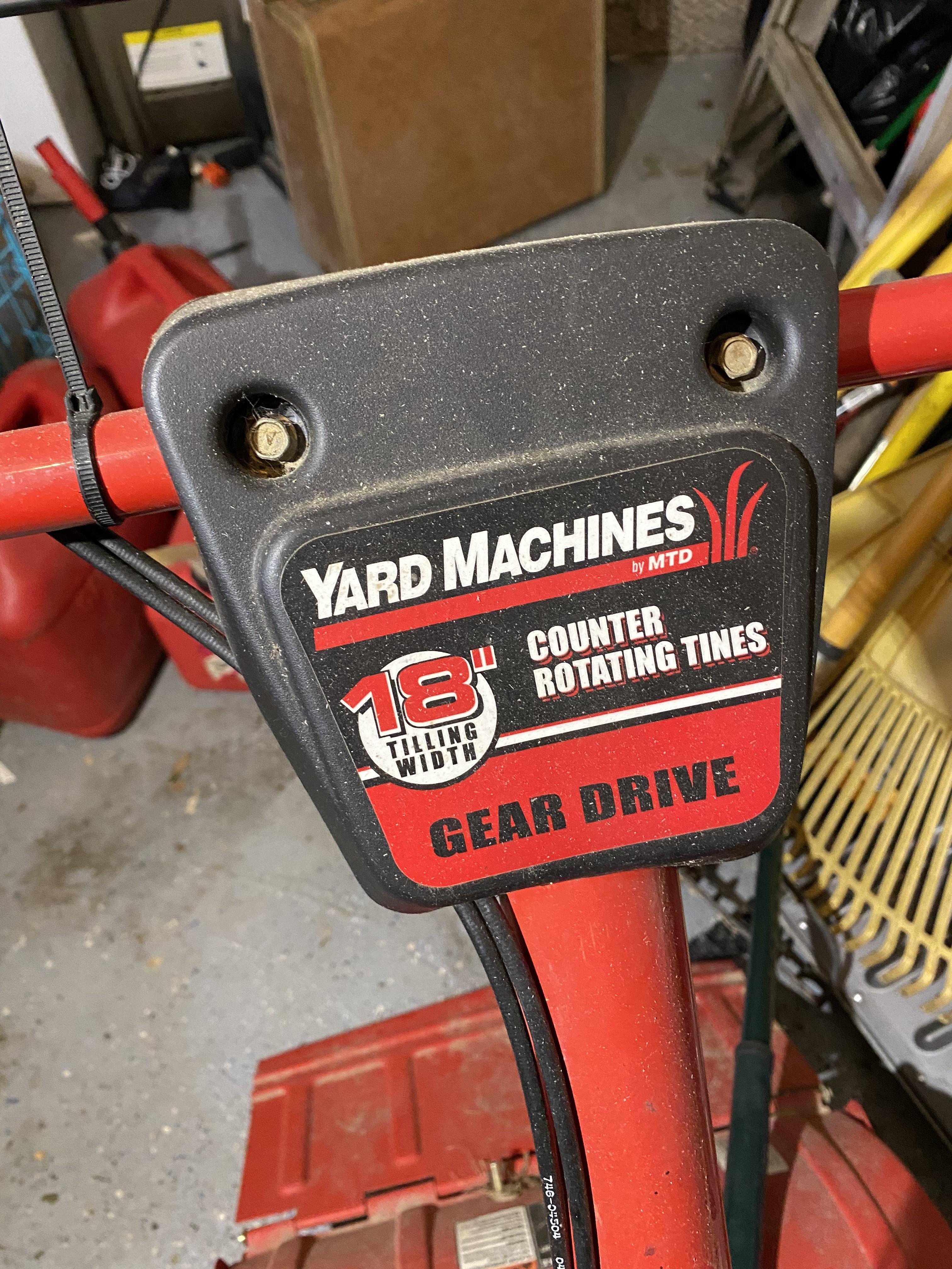 Yard Machines MTF 18" Rototiller