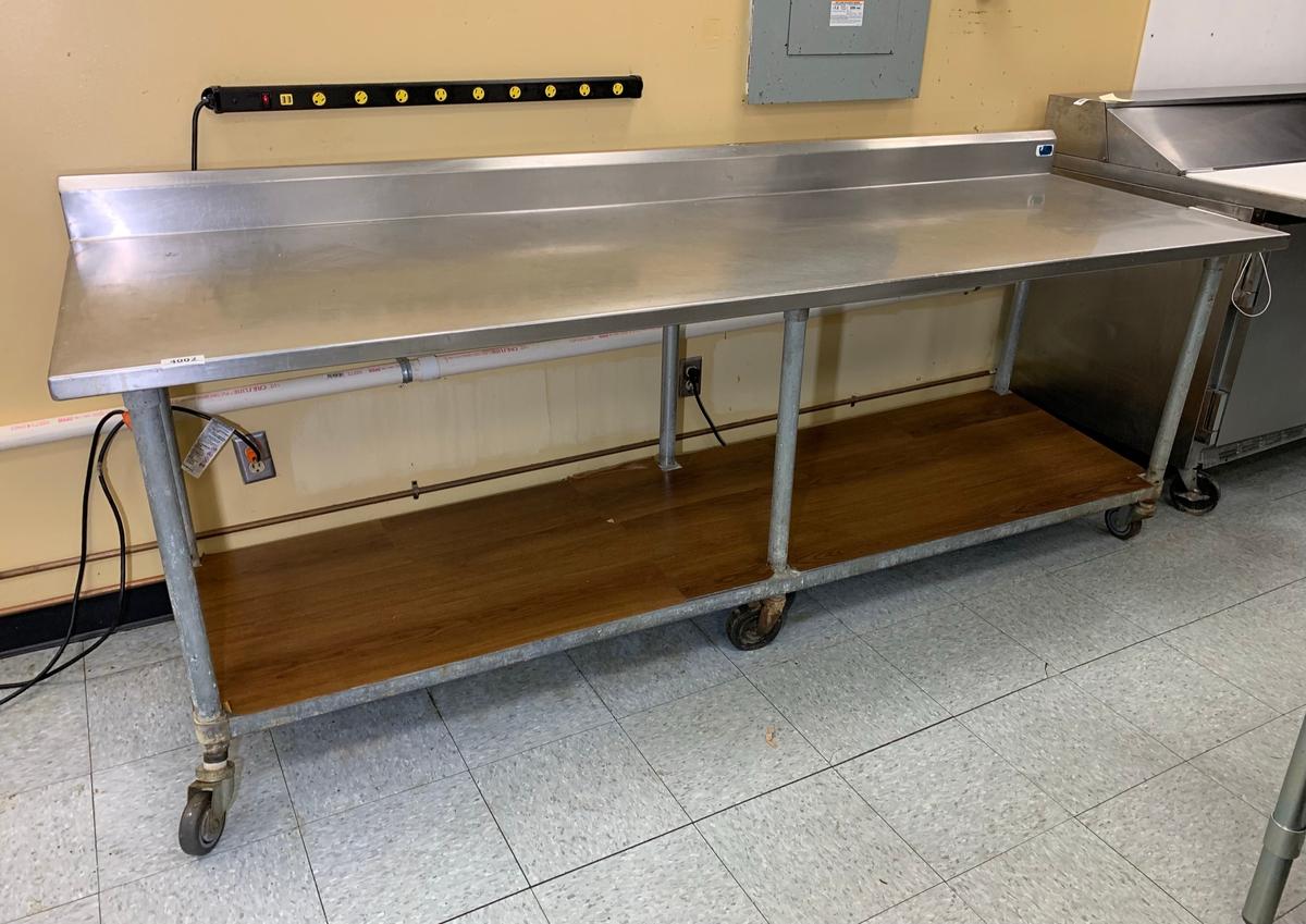 Tabco Stainless Steel Prep Table On Casters