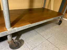 Stainless Steel Prep Table On Casters