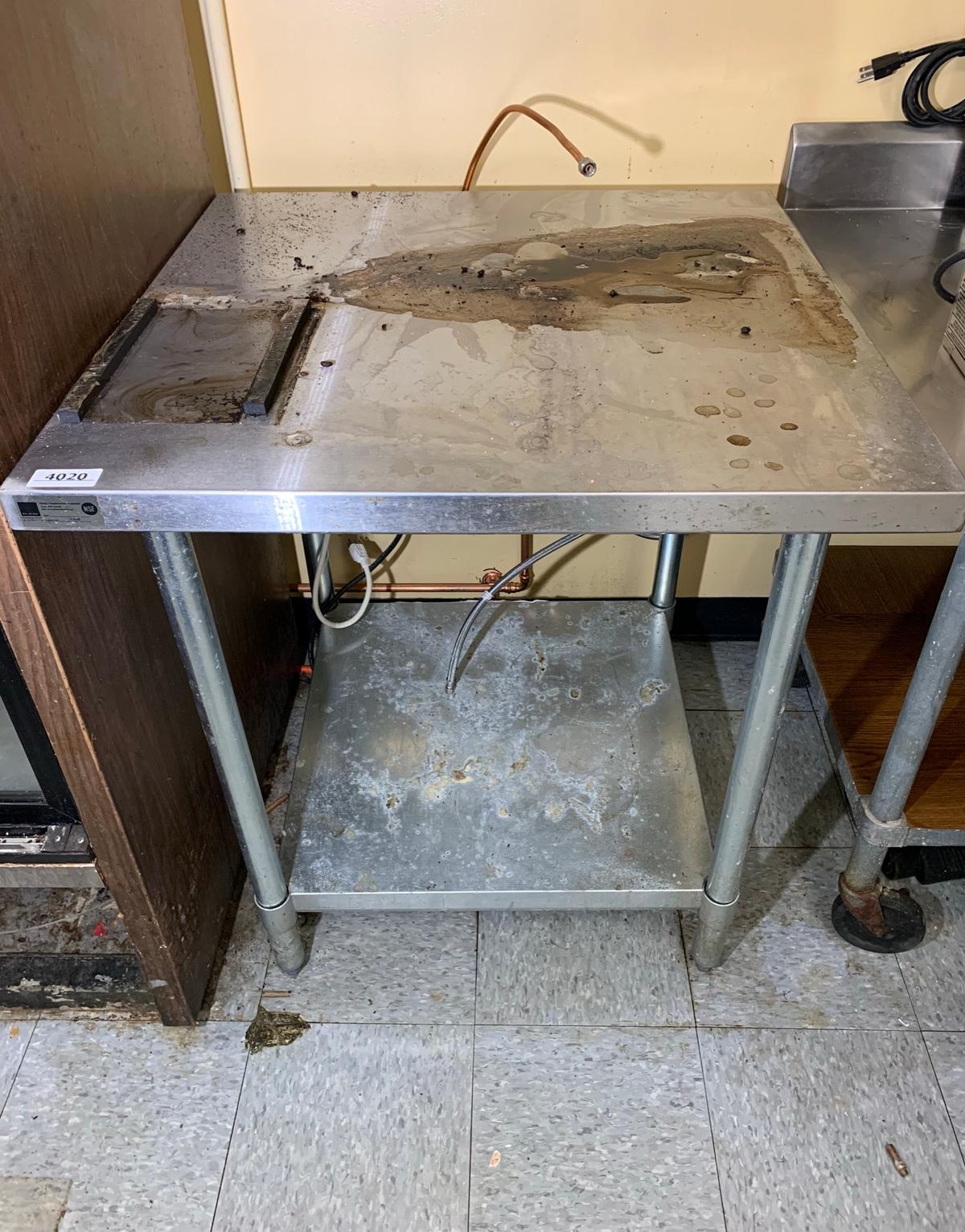 NSF Stainless Steel Prep Table