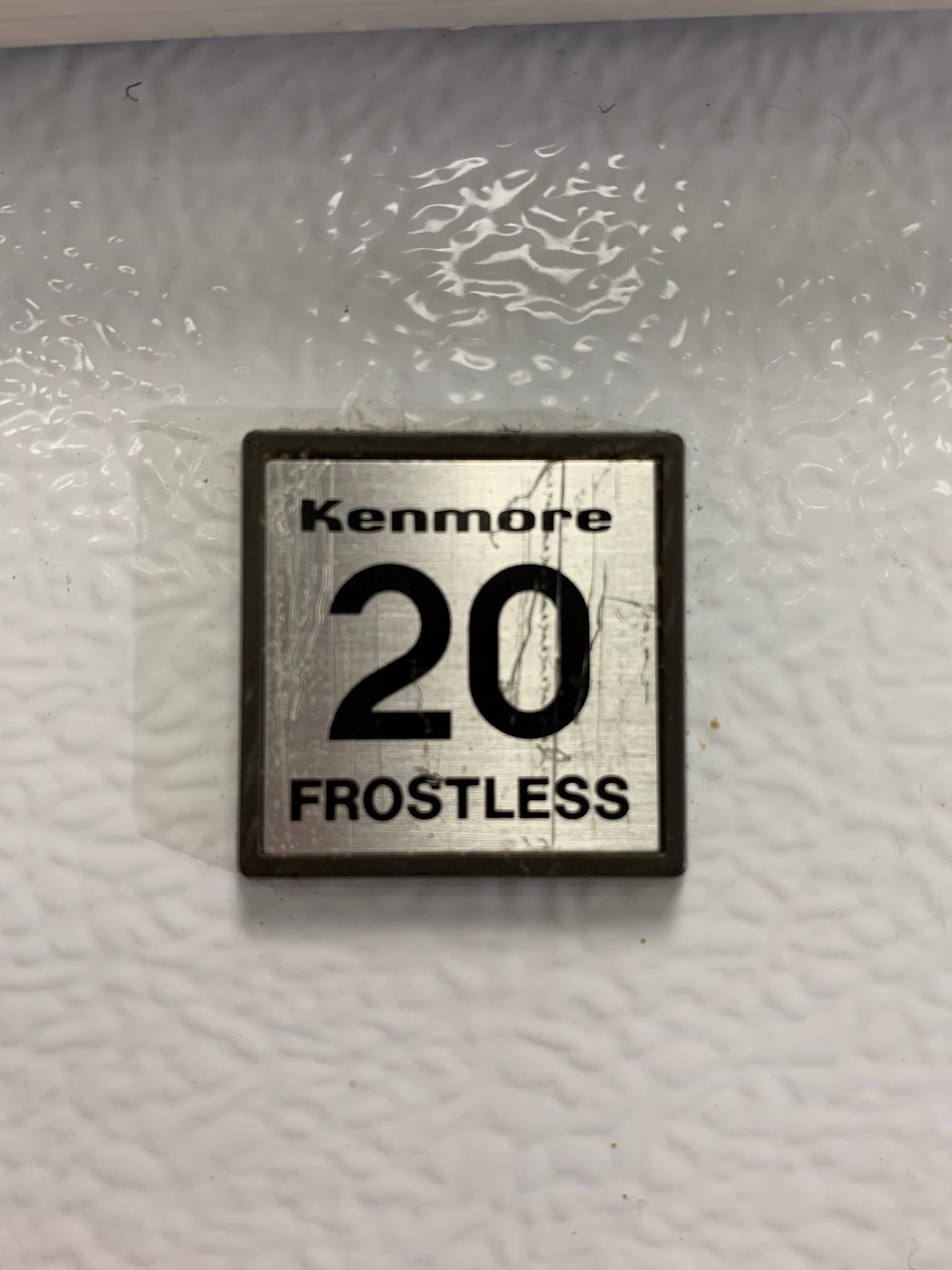 Kenmore Upright 20 Frostless General Purpose Freezer Model # 24041