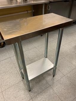 Durasteel Stainless Steel Small Prep Table with Adjustable Legs