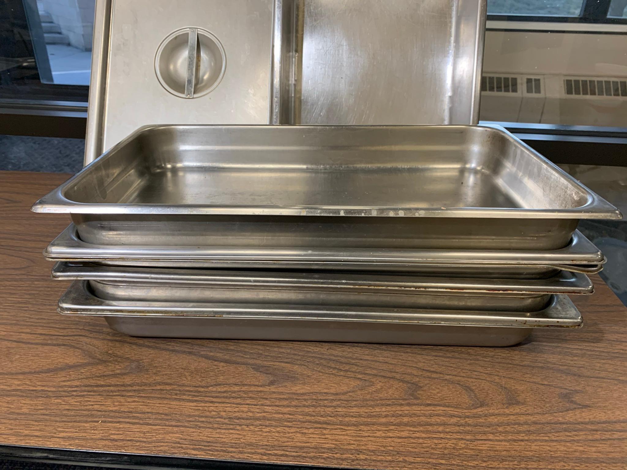 7 Stainless Steel NSF Steam Table Pans Including 1 Stainless Steel Lid