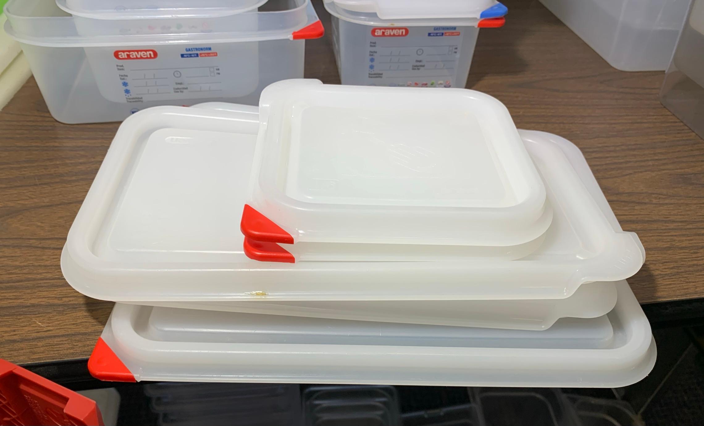 Assorted Sizes of Araven Food Storage Containers Including an Assortment of Lids