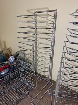 Metal Shelf Pizza Pan Racks, Knife Pro Cutter, Kitchen Utensils & More