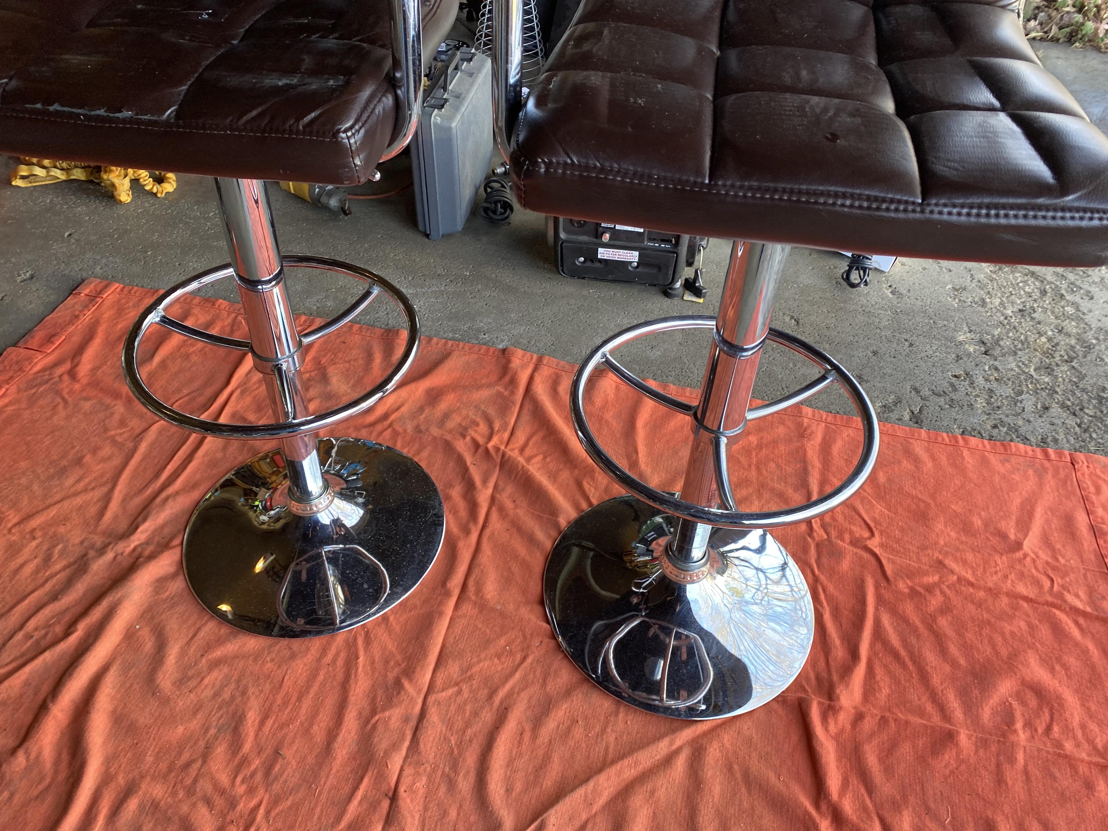 Pair of vintage Salon or Bar Chairs