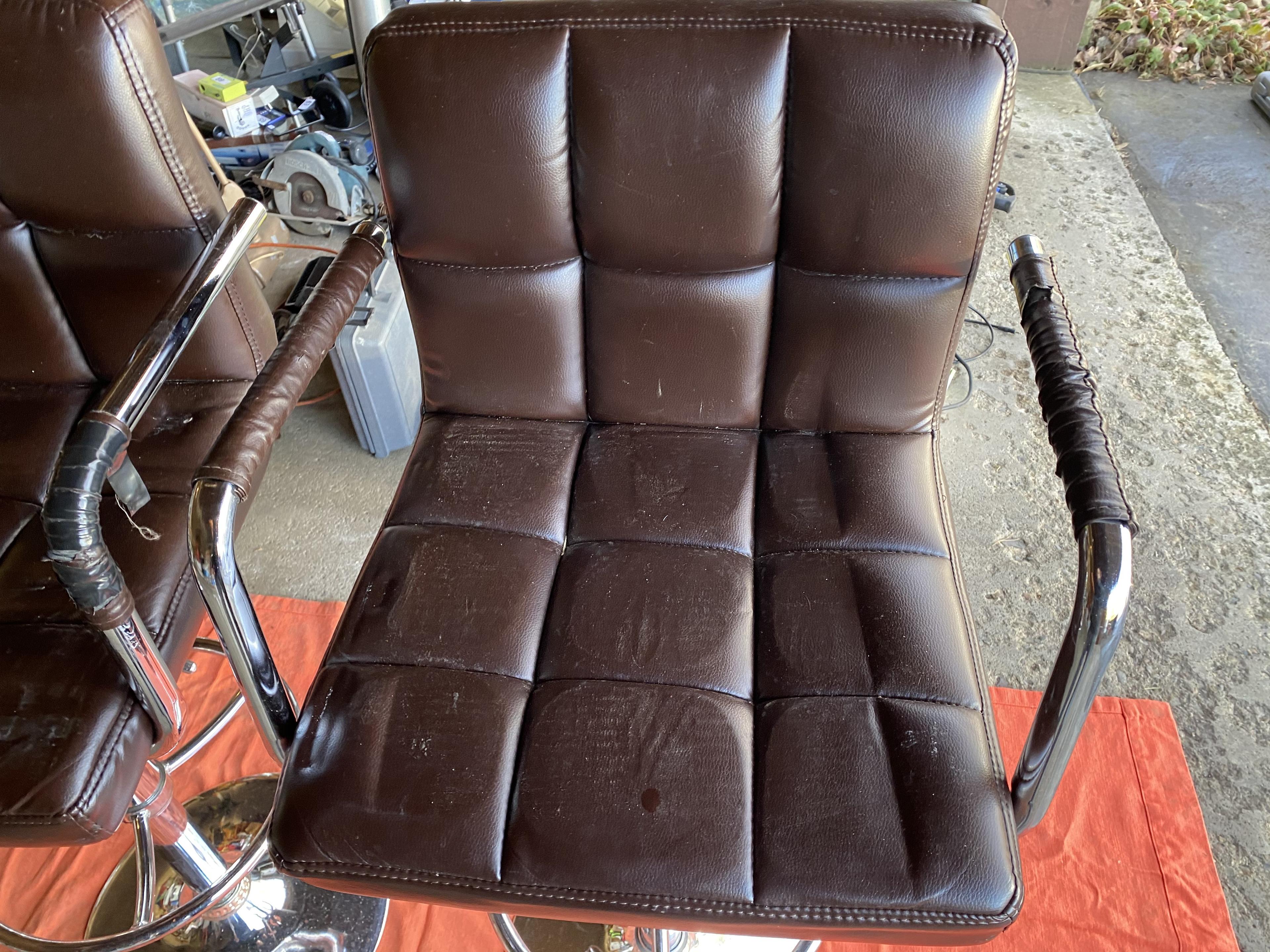 Pair of vintage Salon or Bar Chairs