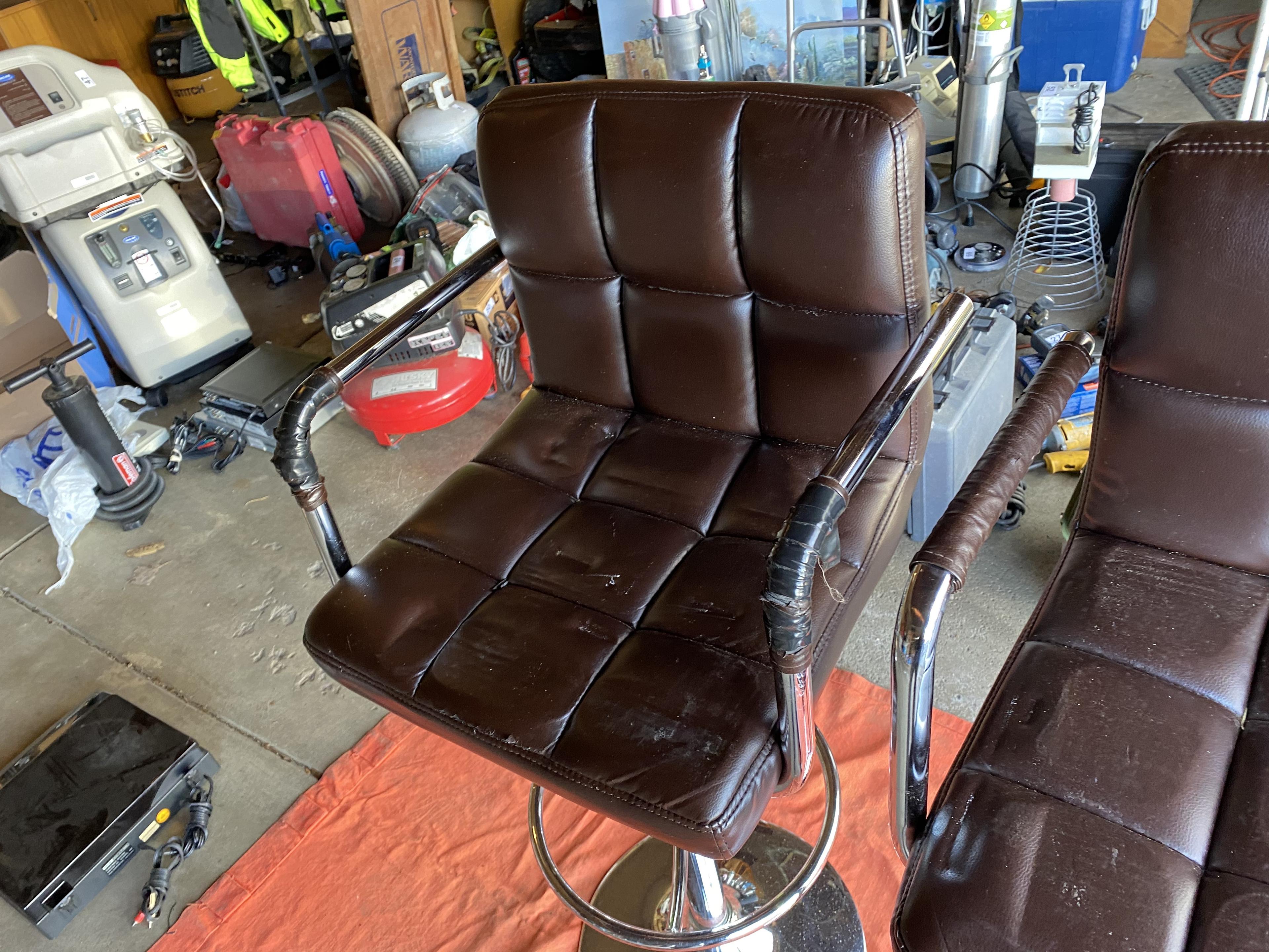 Pair of vintage Salon or Bar Chairs