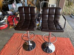 Pair of vintage Salon or Bar Chairs