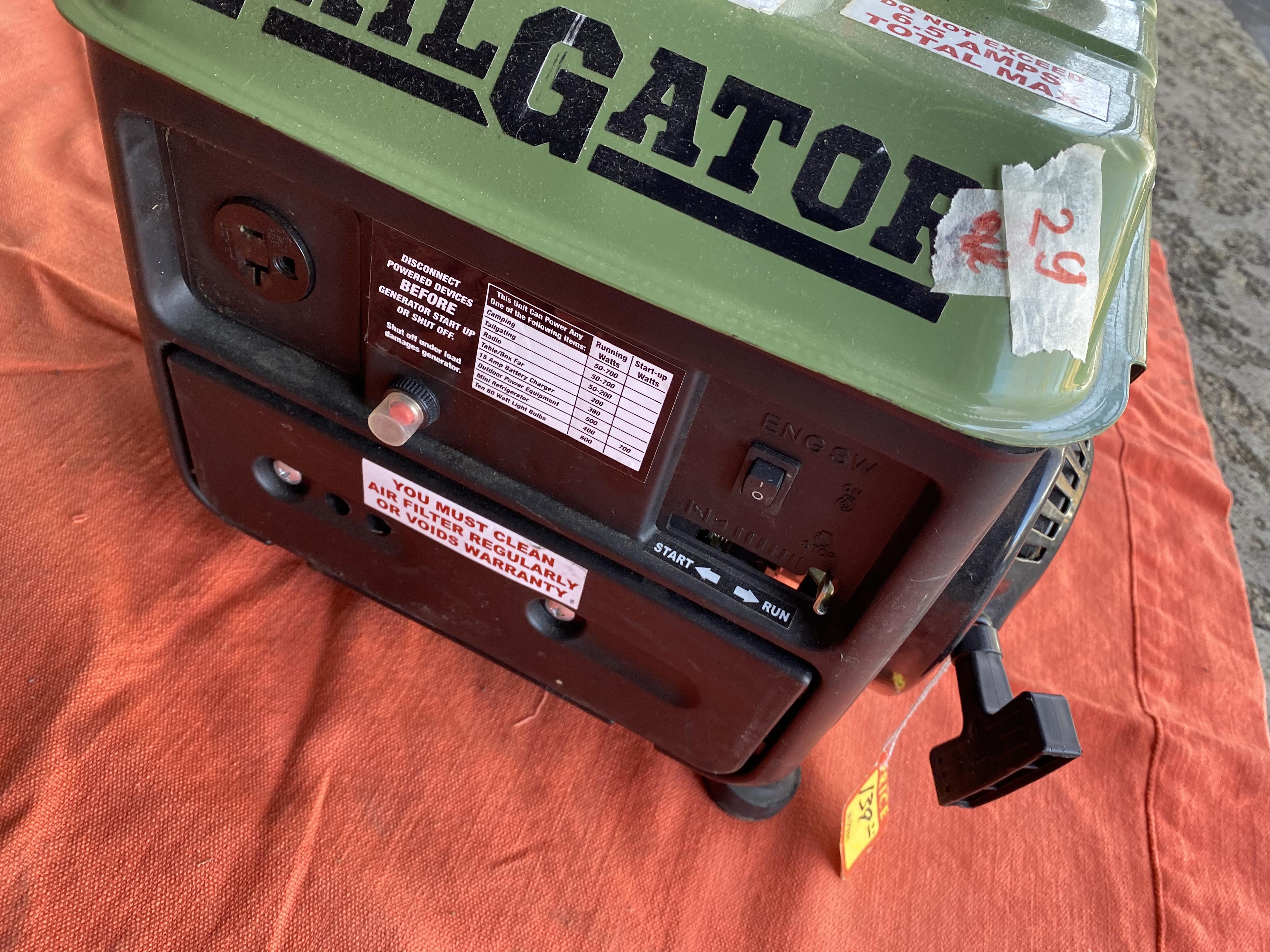 Tailgator Small Sized Portable Generator