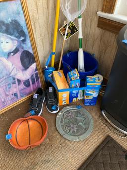 Cleaning Supplies, Mirror, Trash Can & More