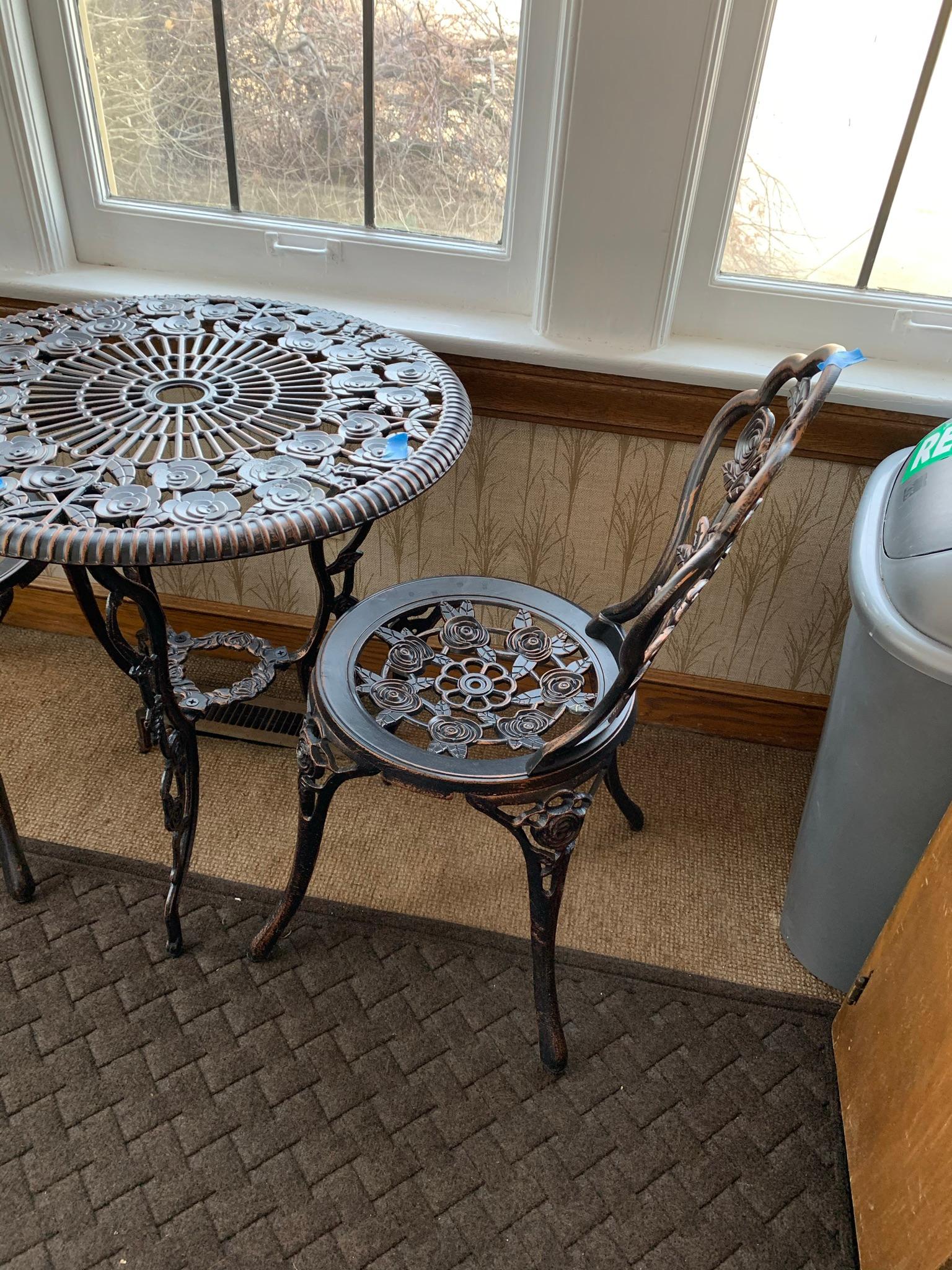 Bistro Set with Matching Clock