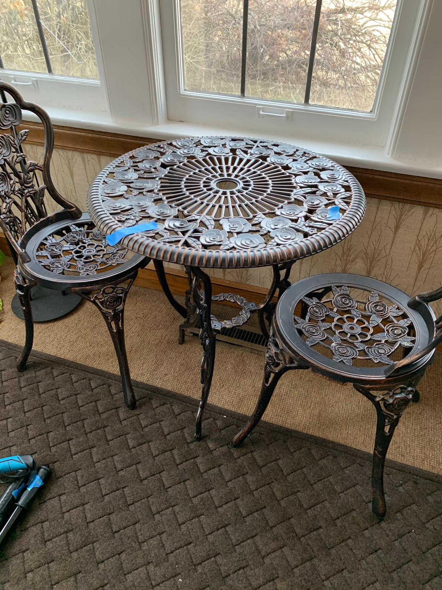 Bistro Set with Matching Clock